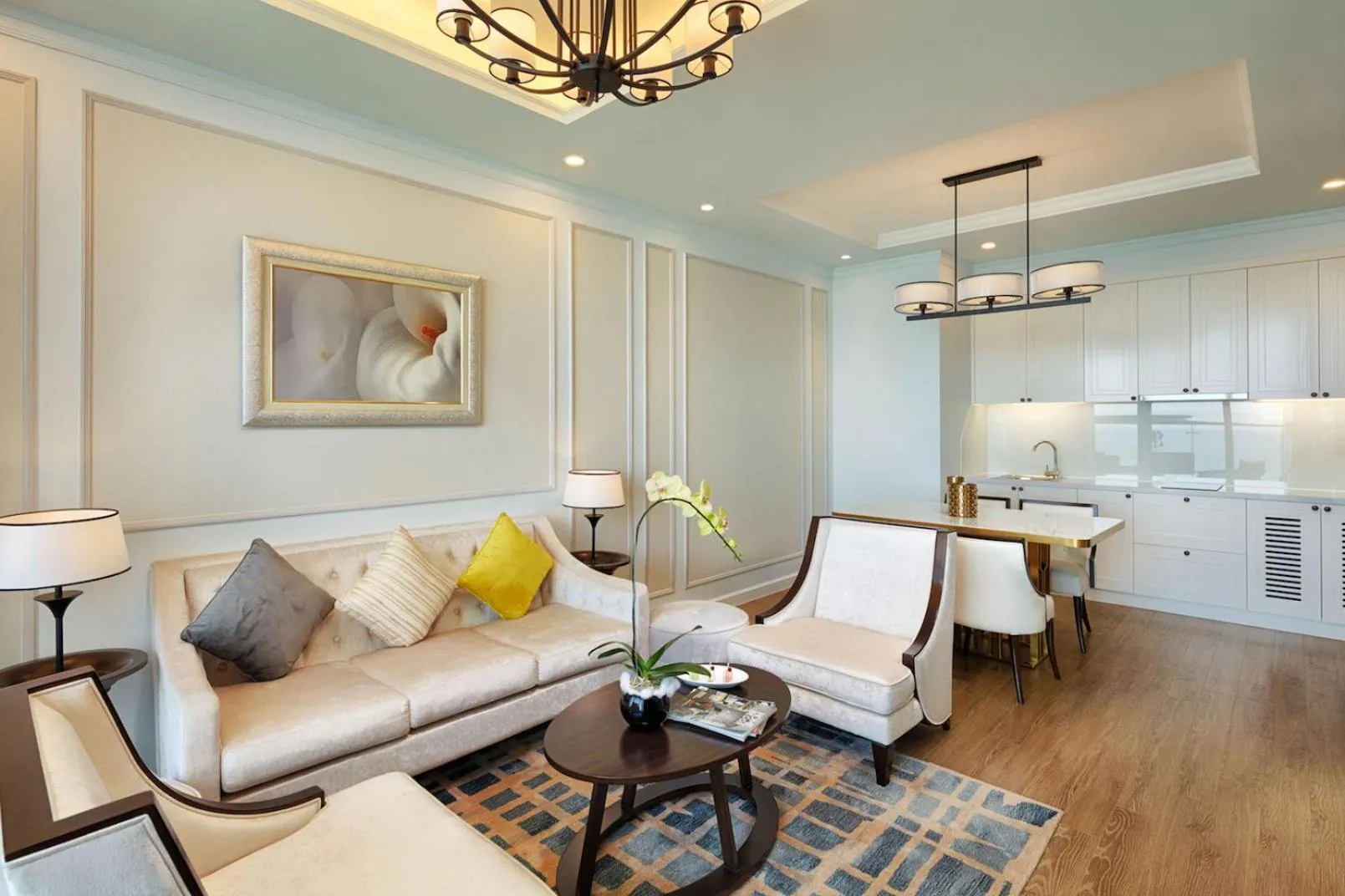 Living room in Vinpearl Beachfront Nha Trang