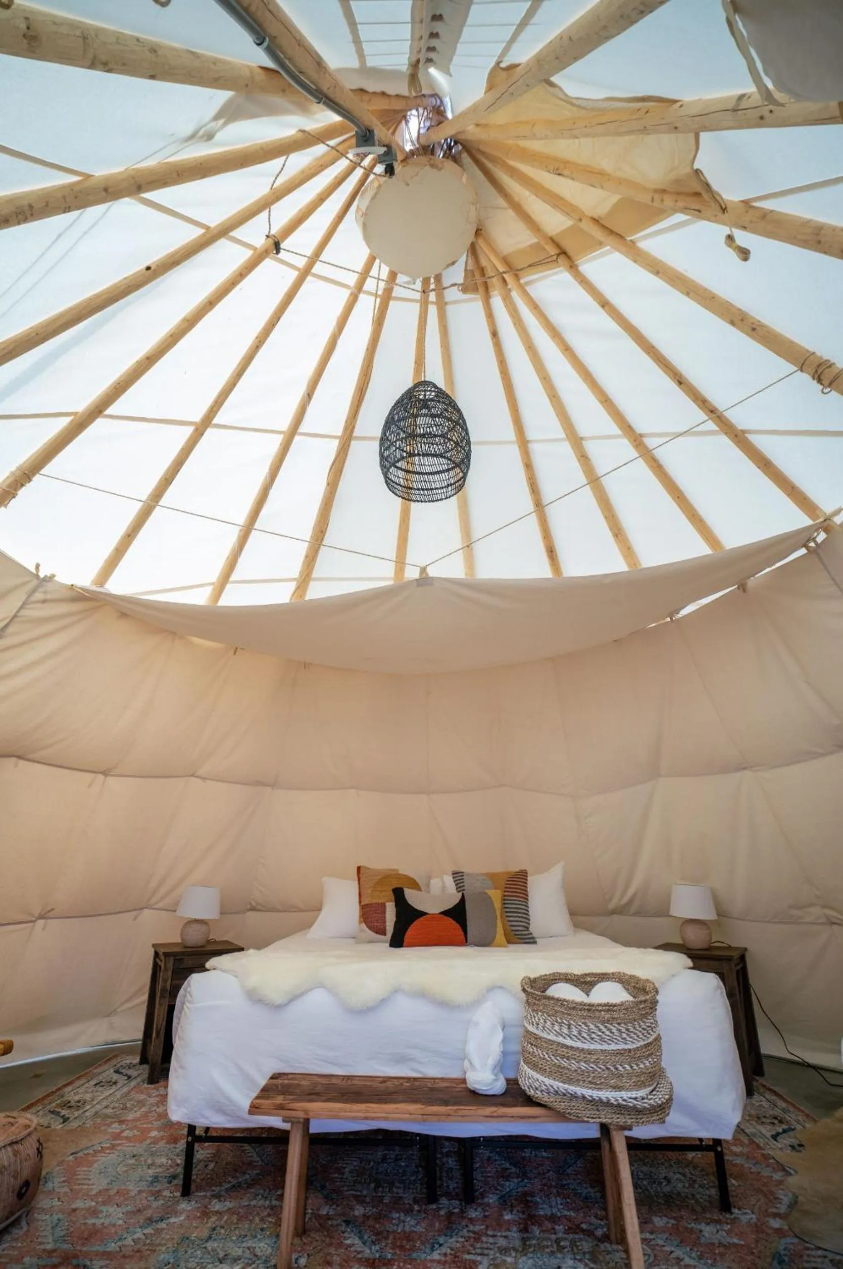 Bedroom, Bed in Dreamcatcher Tipi Hotel