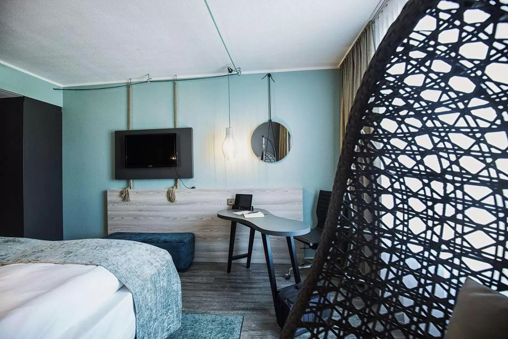 Bedroom, Bed in elaya hotel frankfurt oberursel