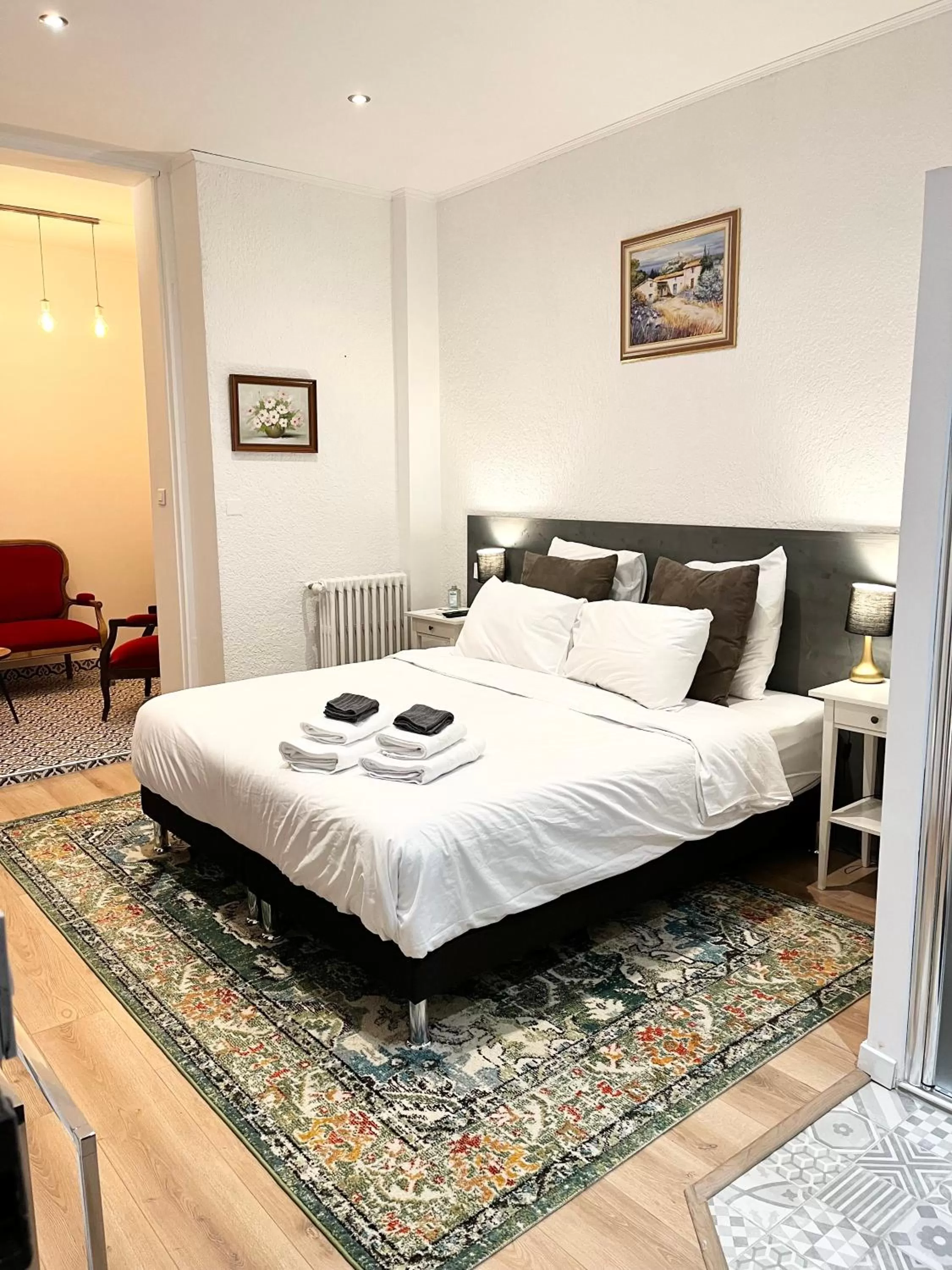 Bed in SalutBB Chambre d'hote