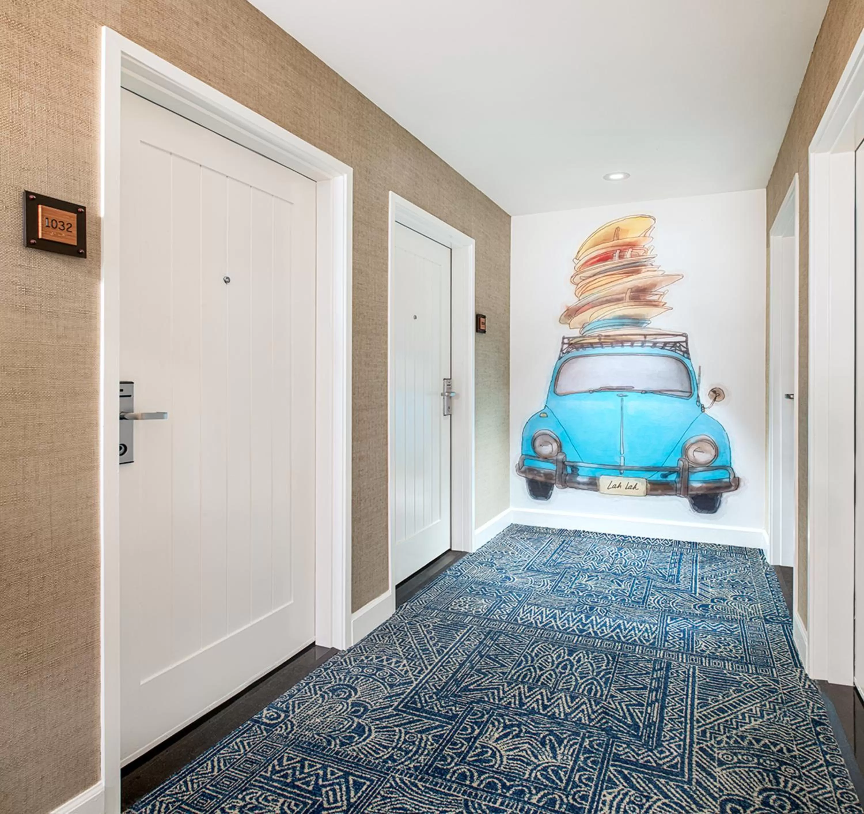 Decorative detail, Bed in Margaritaville Hotel San Diego Gaslamp Quarter