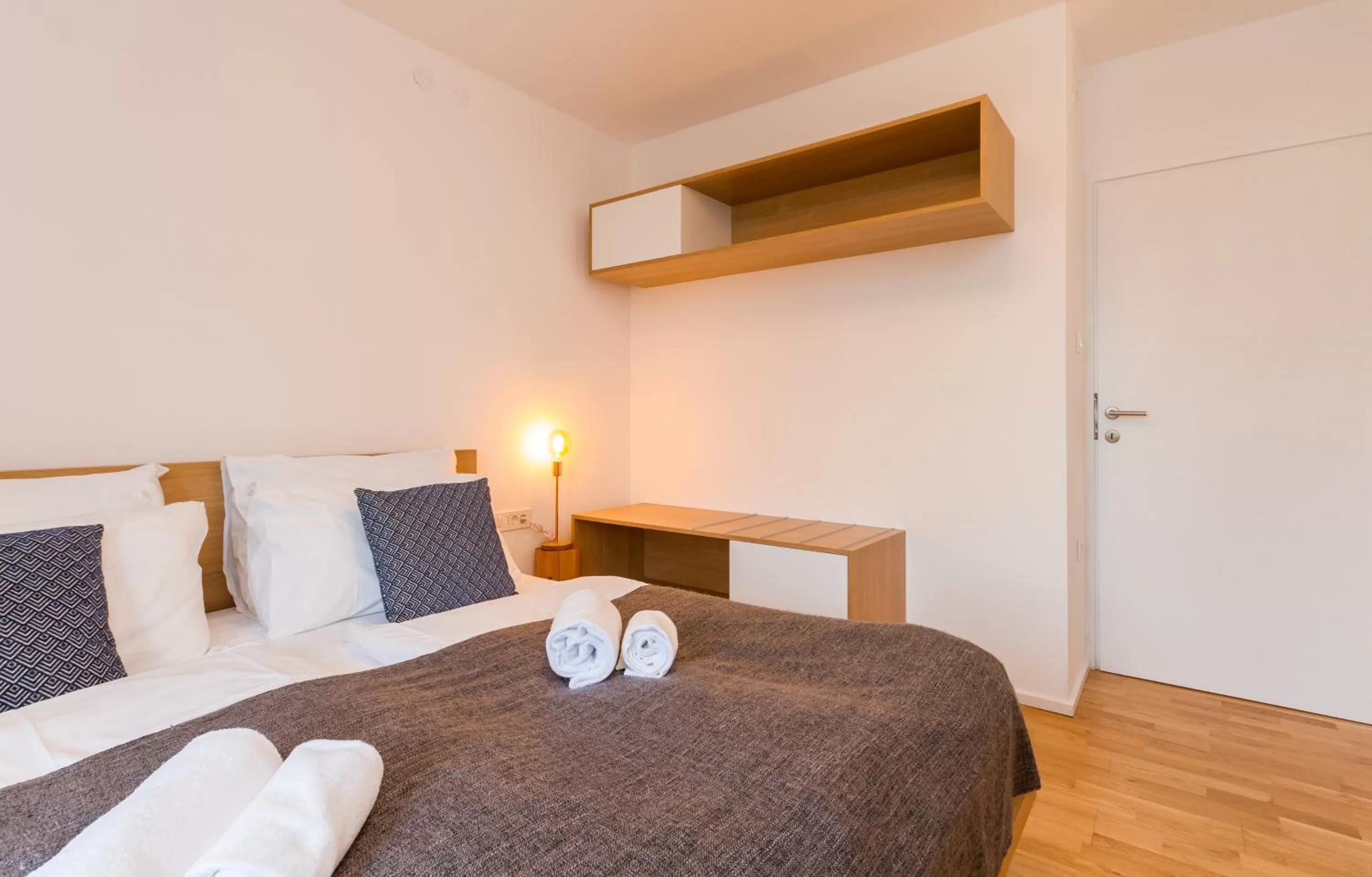 Bed in Forgotten Garden Apartments Portoroz