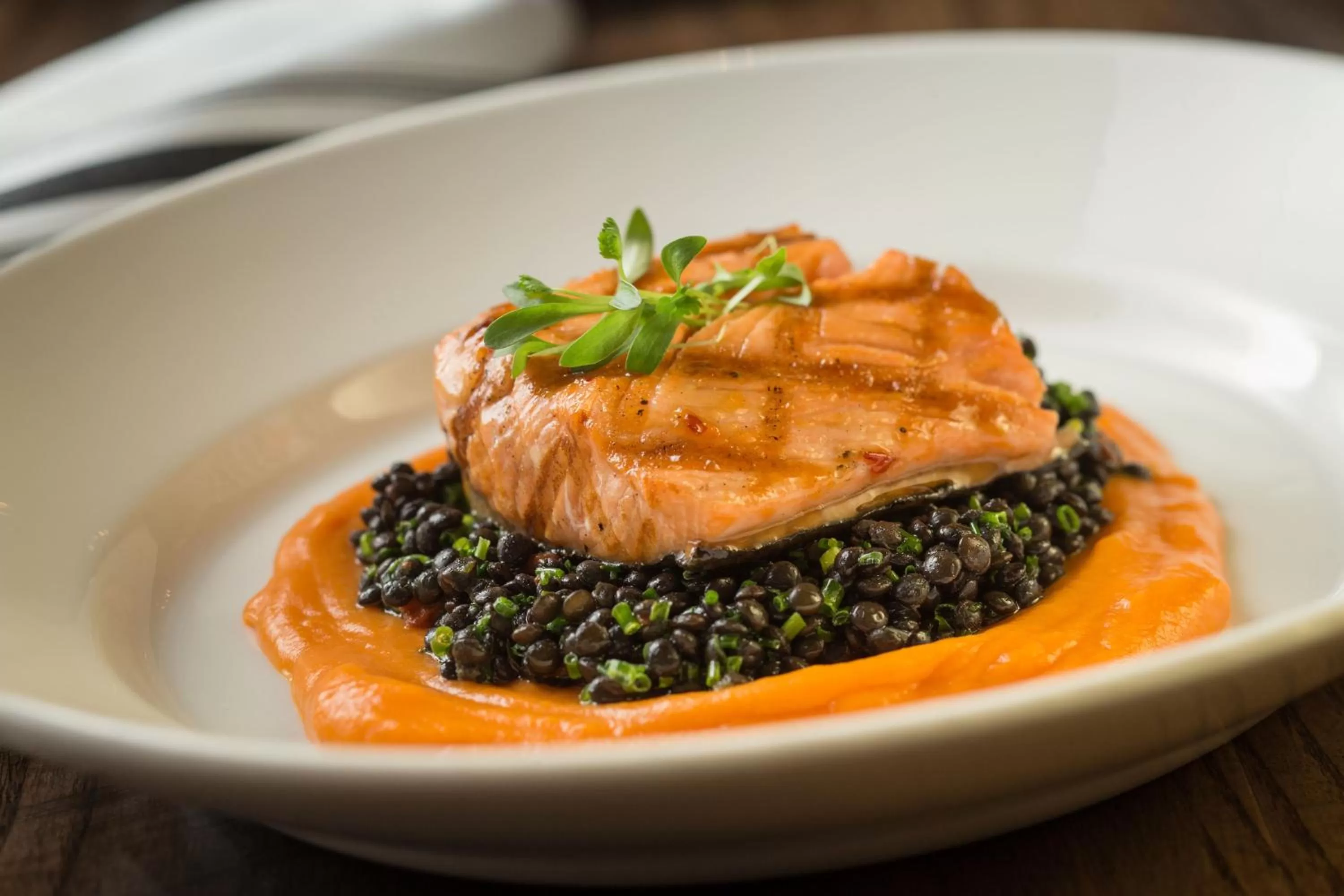 Food close-up in Riverhouse Lodge