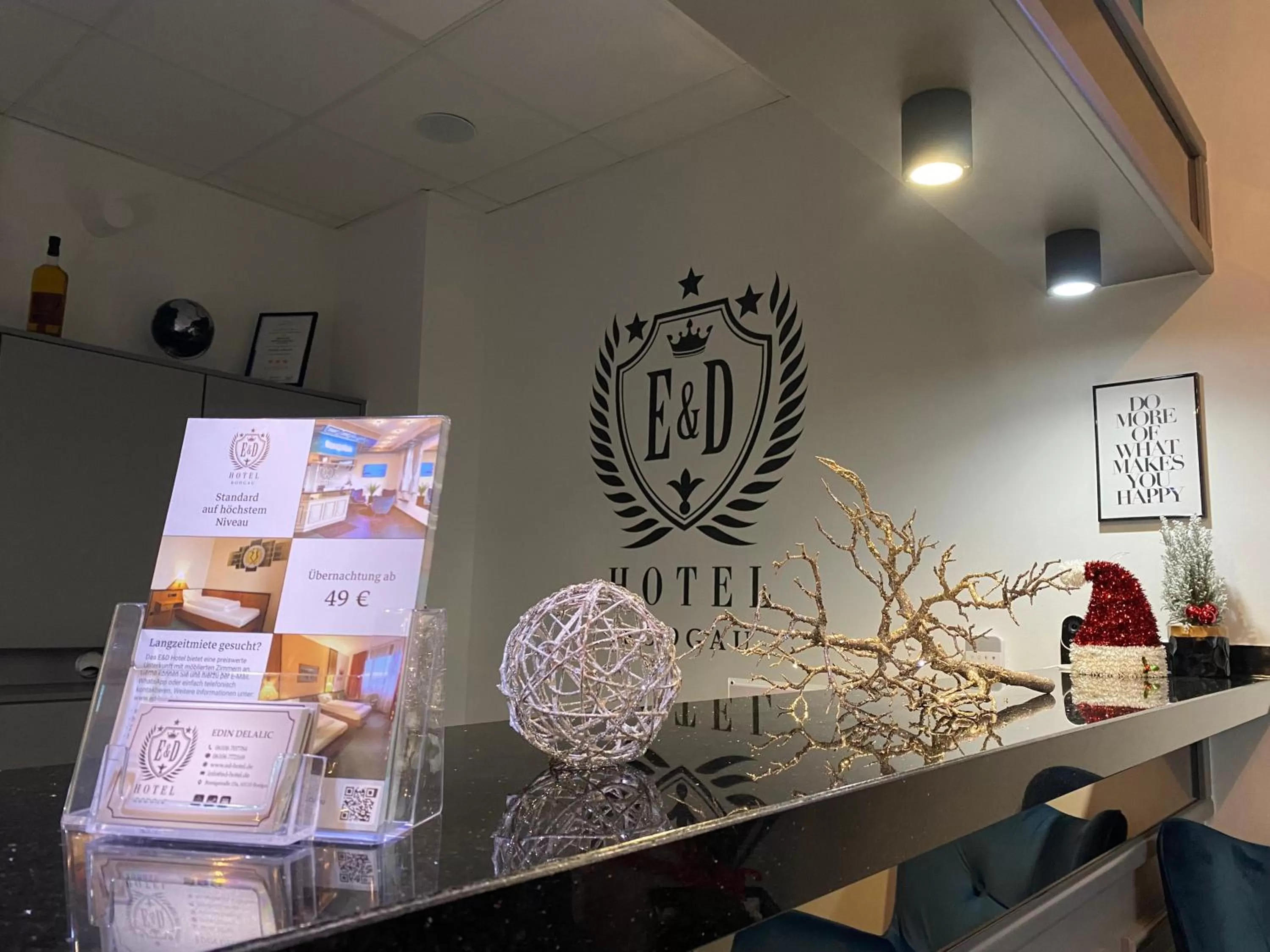 Lobby or reception in E&D Hotel Rodgau