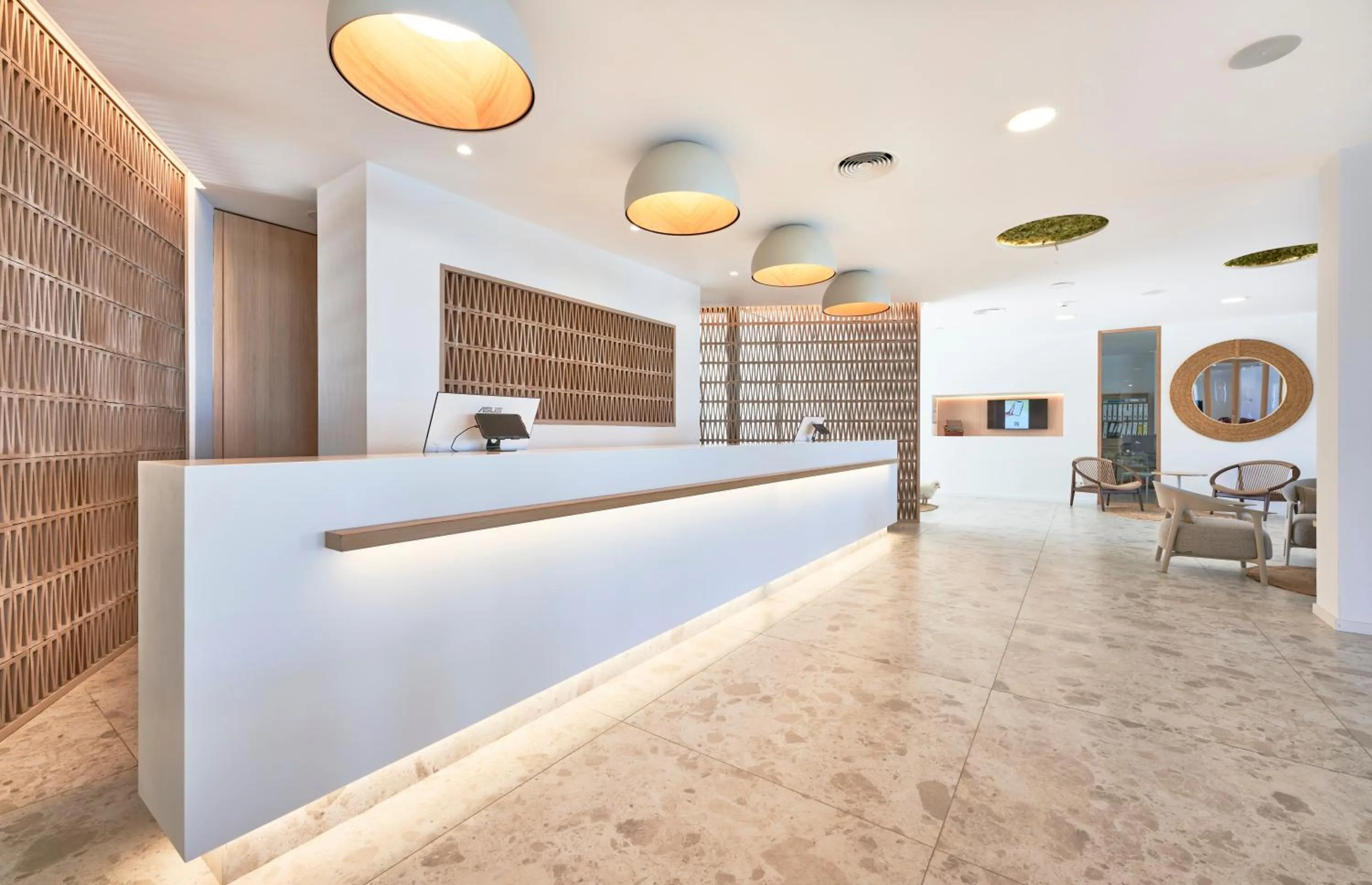 Lobby or reception in Hotel & Spa S'Entrador Playa