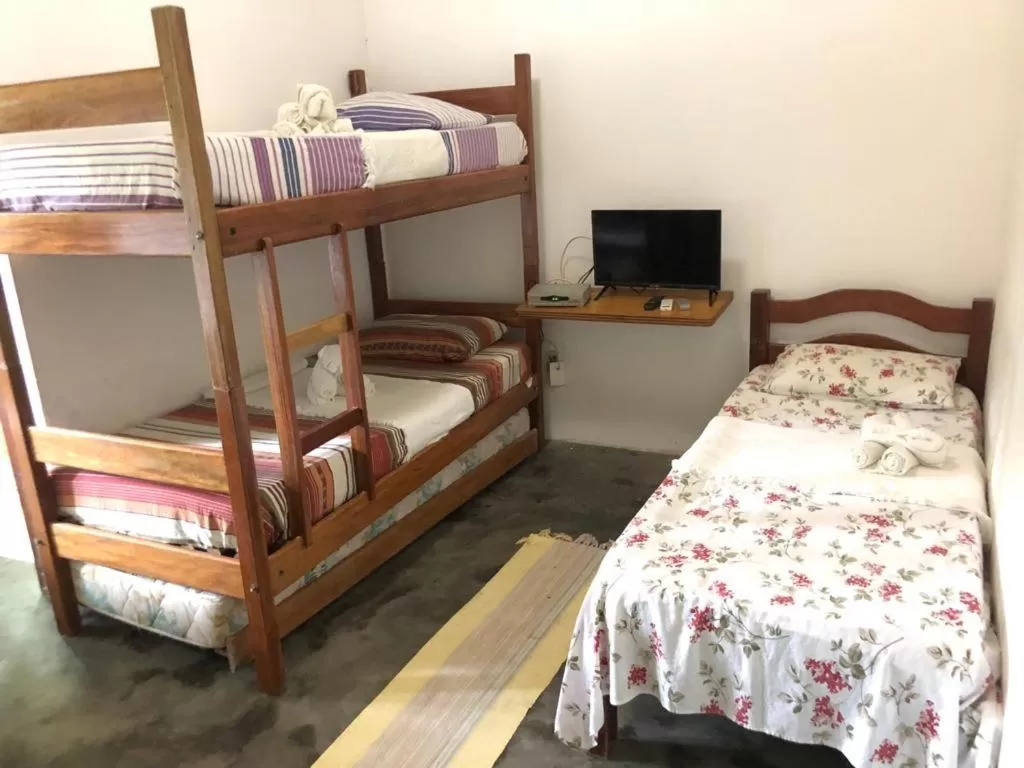 Bed in Pousada Aba da Serra