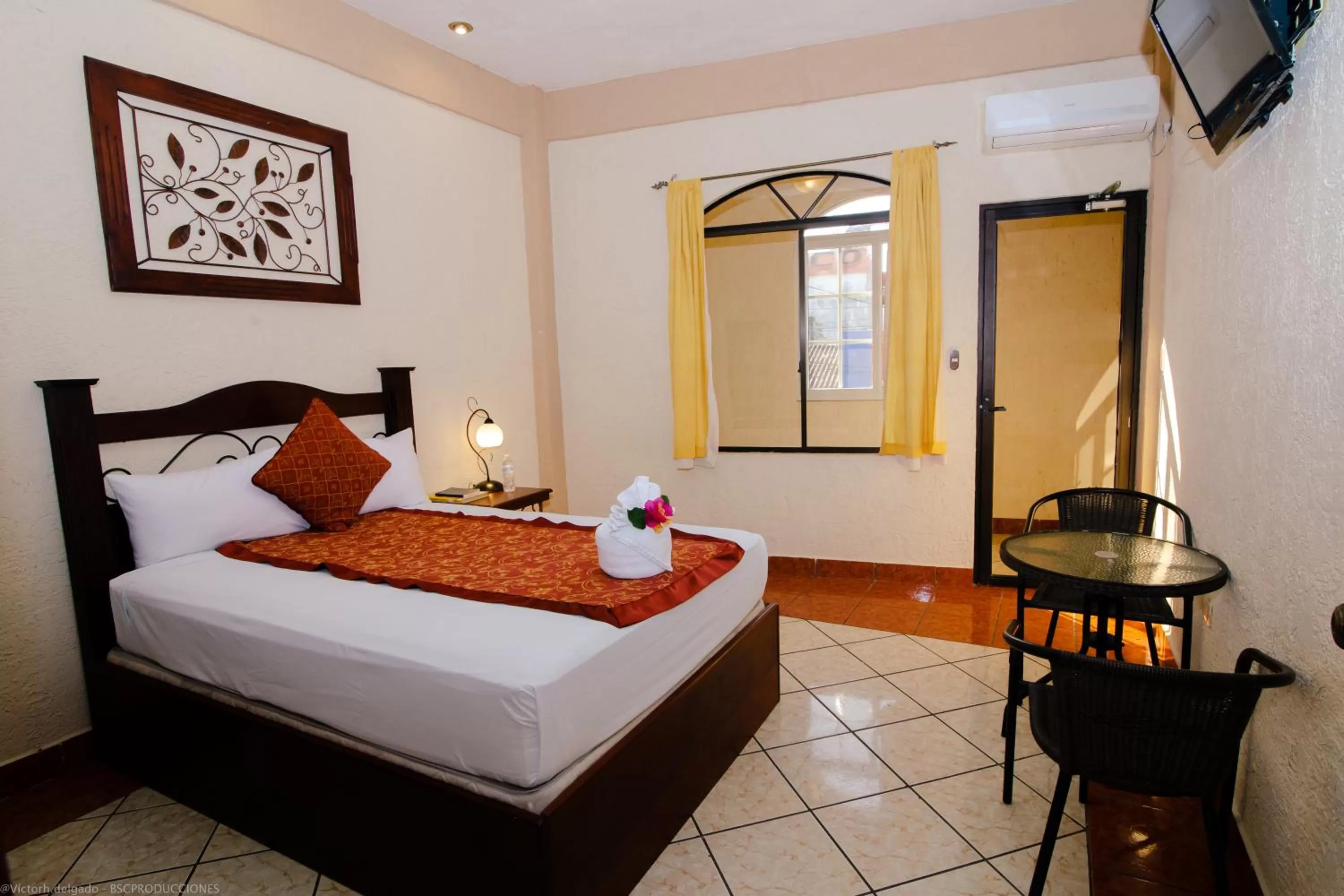 Bed in Hotel Quinta Maya