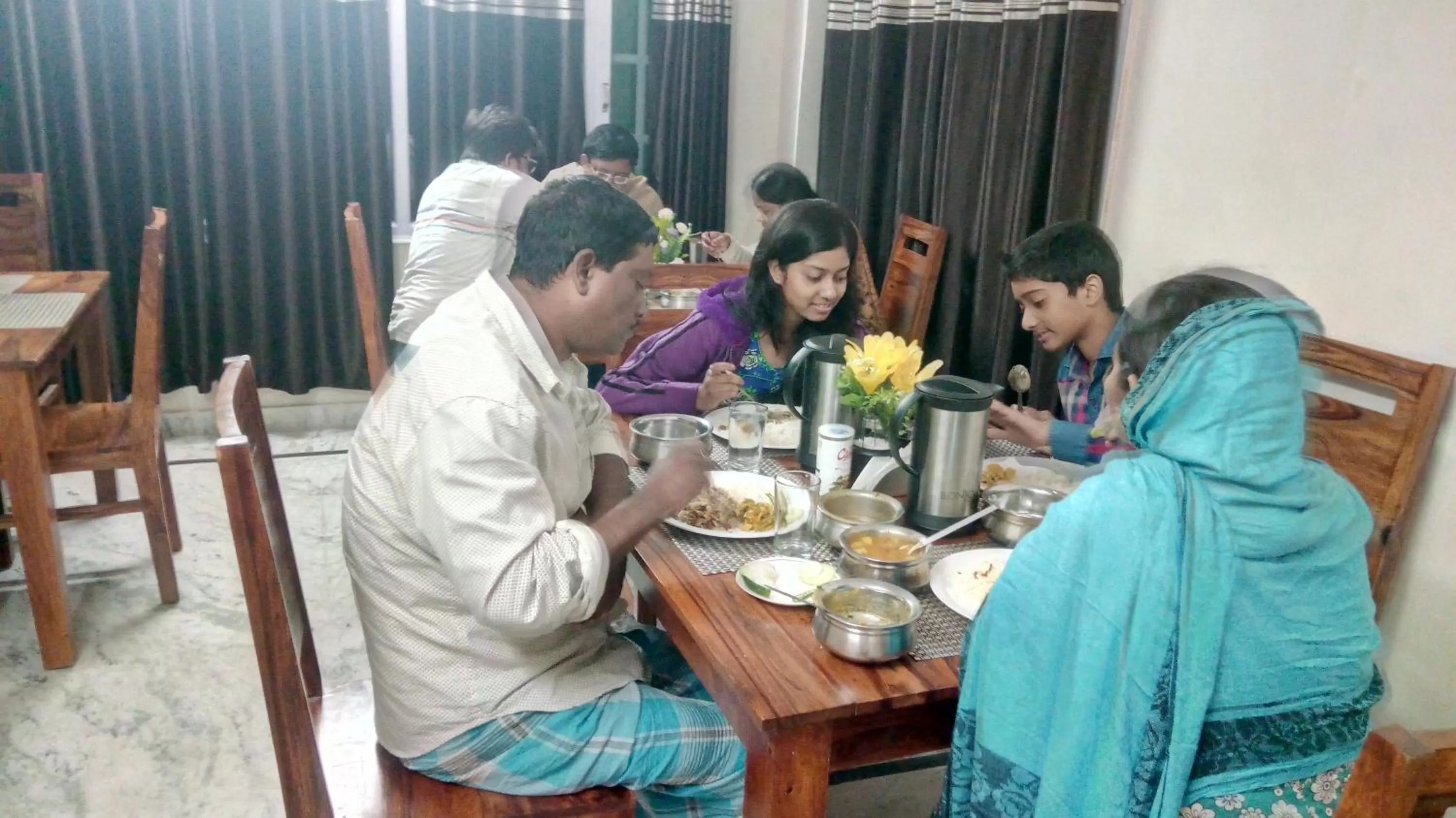 Dining area in Sai Cottage Shimla