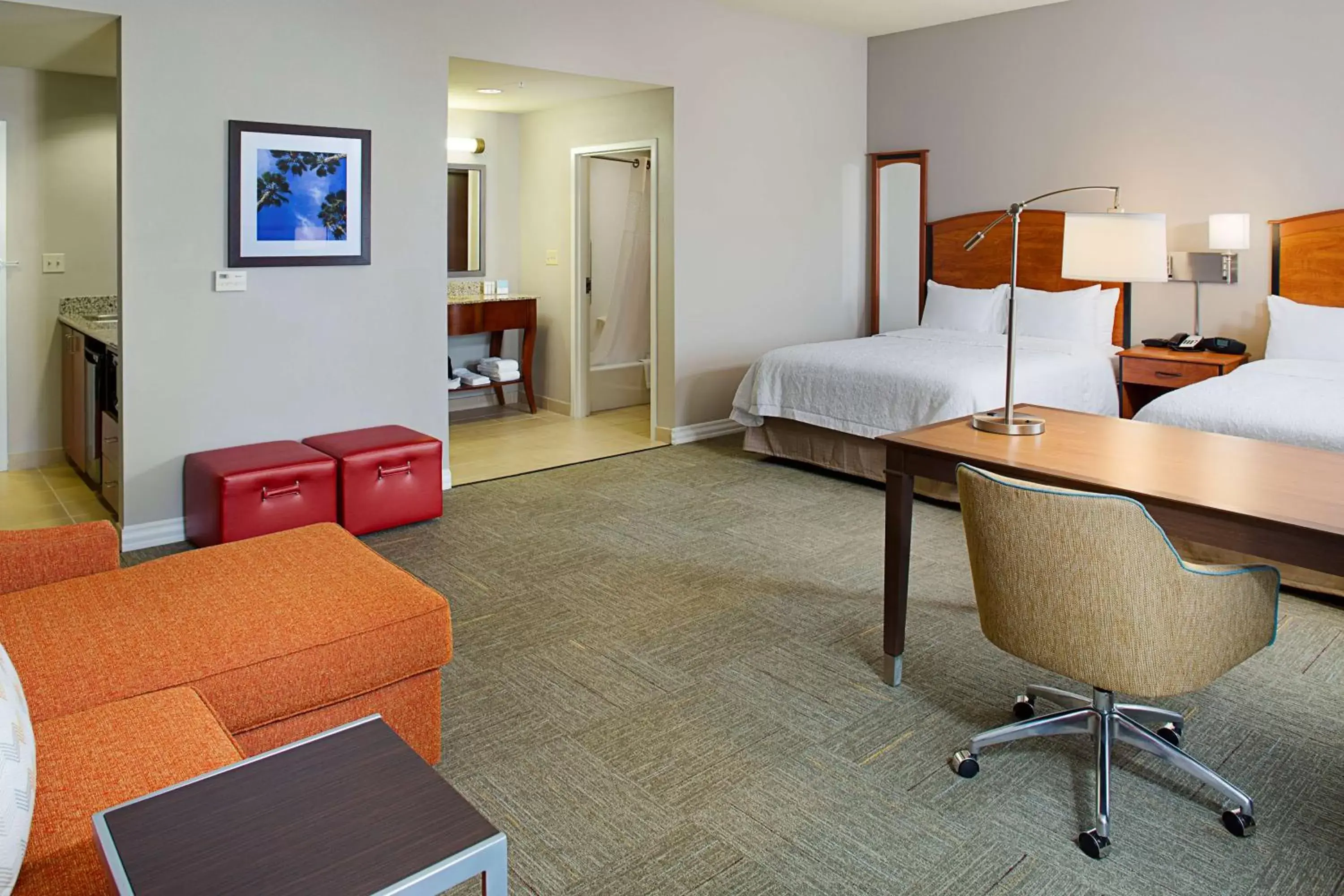 Premium Queen Studio with Two Queen Beds - Non-Smoking in Hampton Inn & Suites Lancaster Premium Queen Studio with Two Queen Beds - Non-Smoking in Hampton Inn & Suites Lancaster