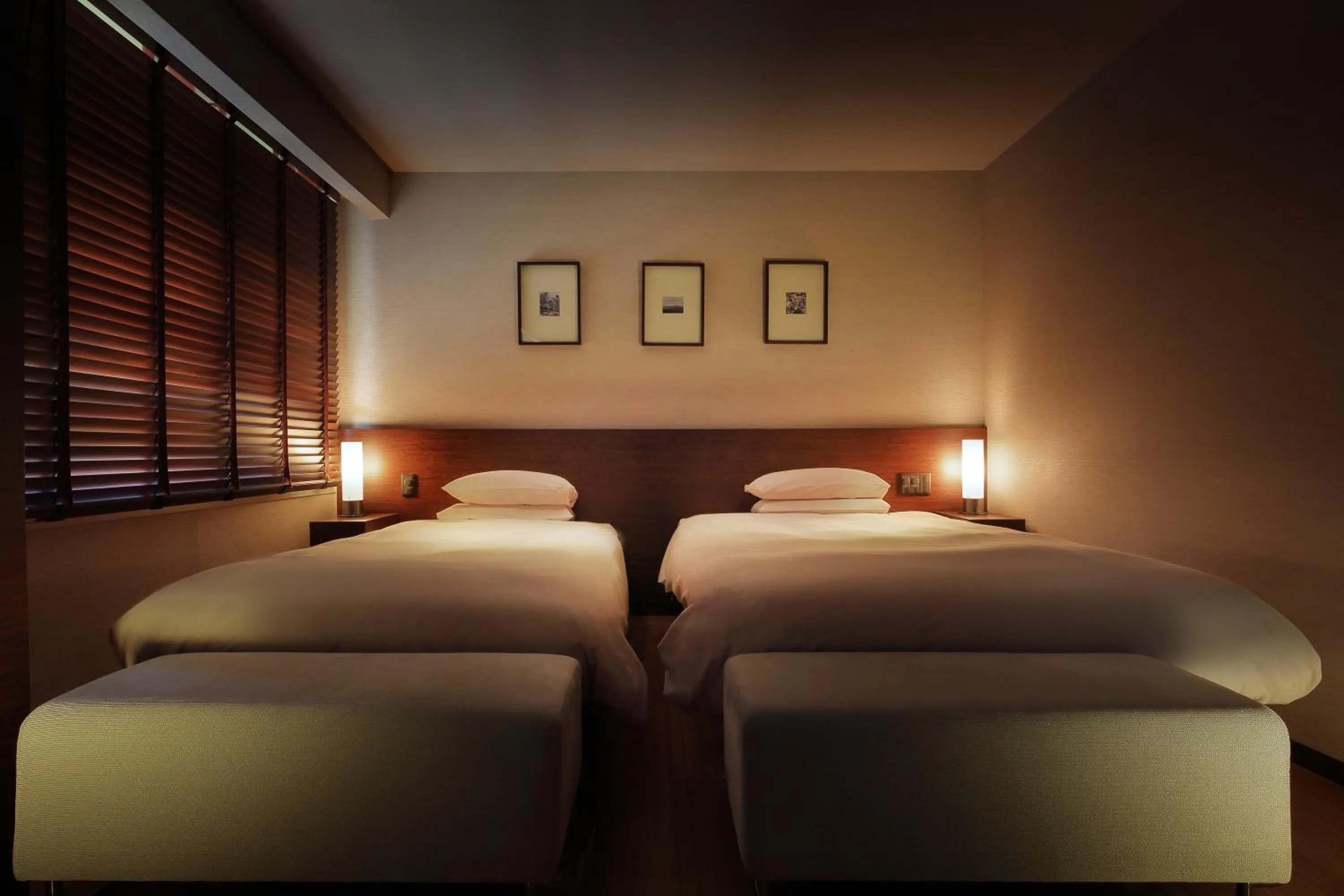 Bed in Hotel Ryu Resort and Spa