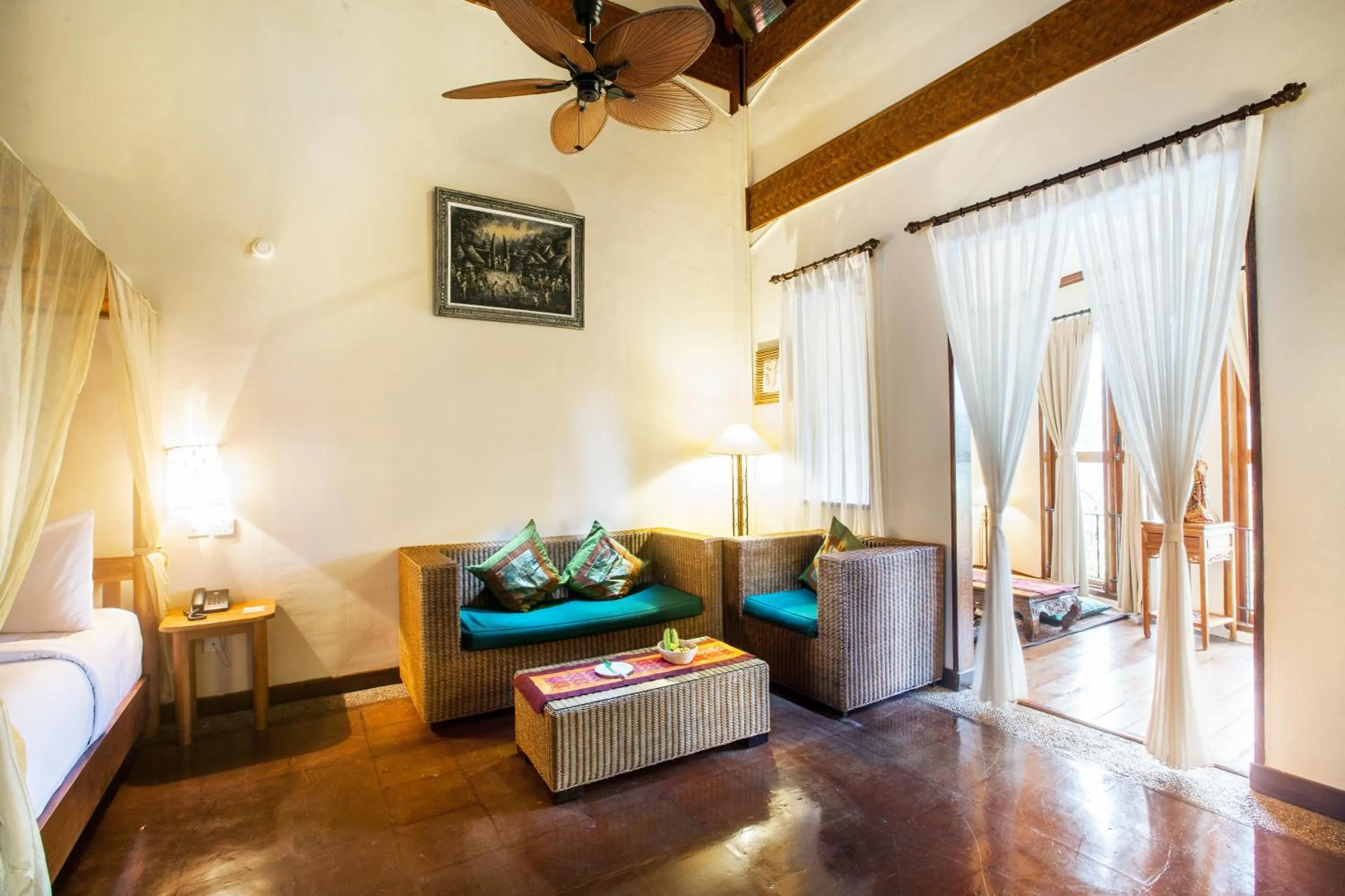 Seating area in Junjungan Ubud Hotel and Spa