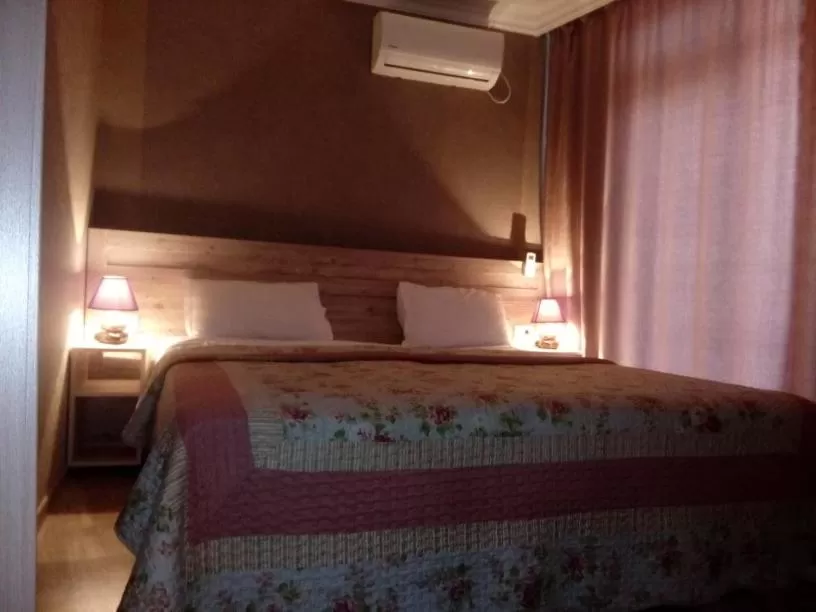 Bed in Hotel Tskhumi