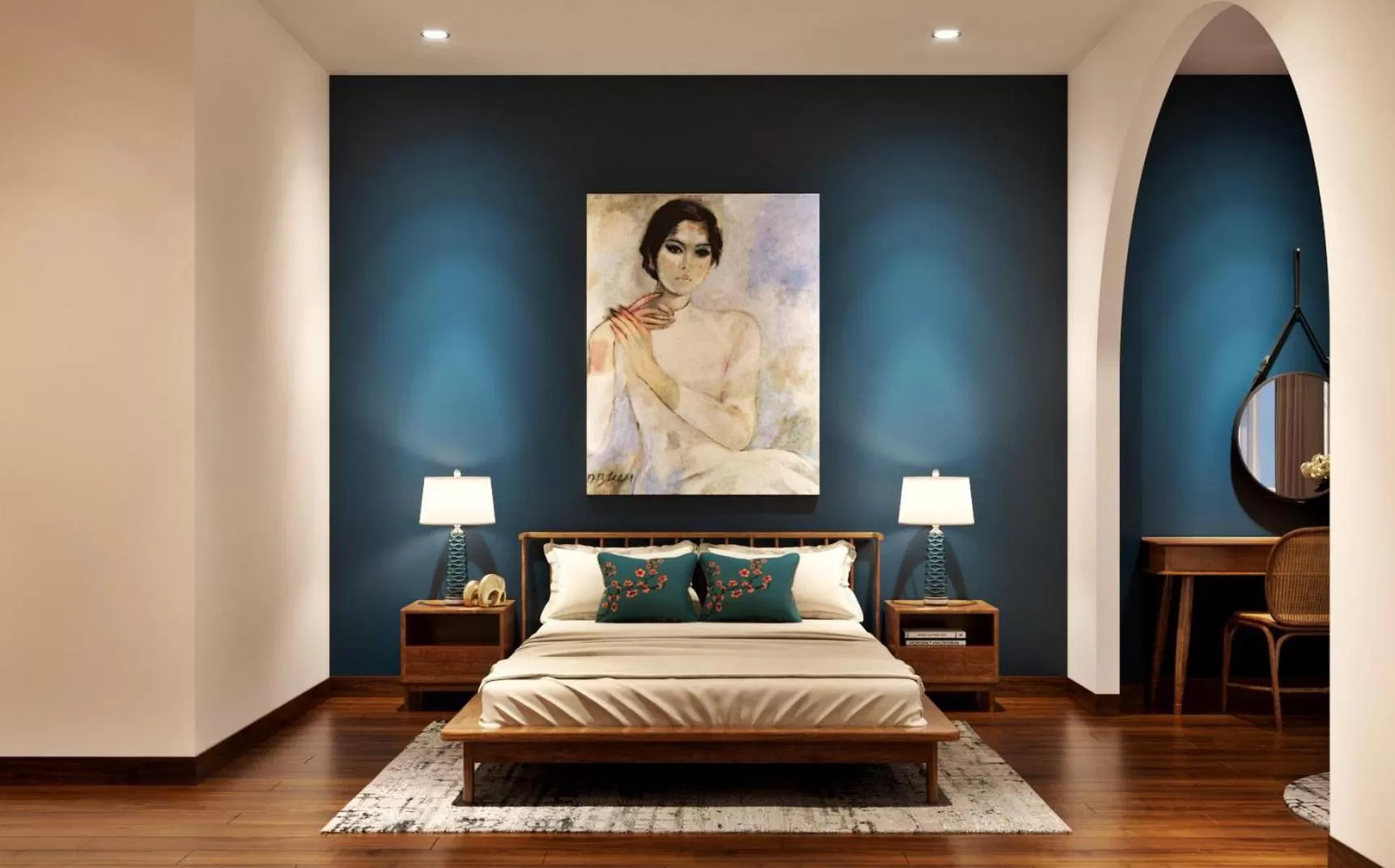 Bedroom, Bed in Chez Mimosa Local - Free Laundry