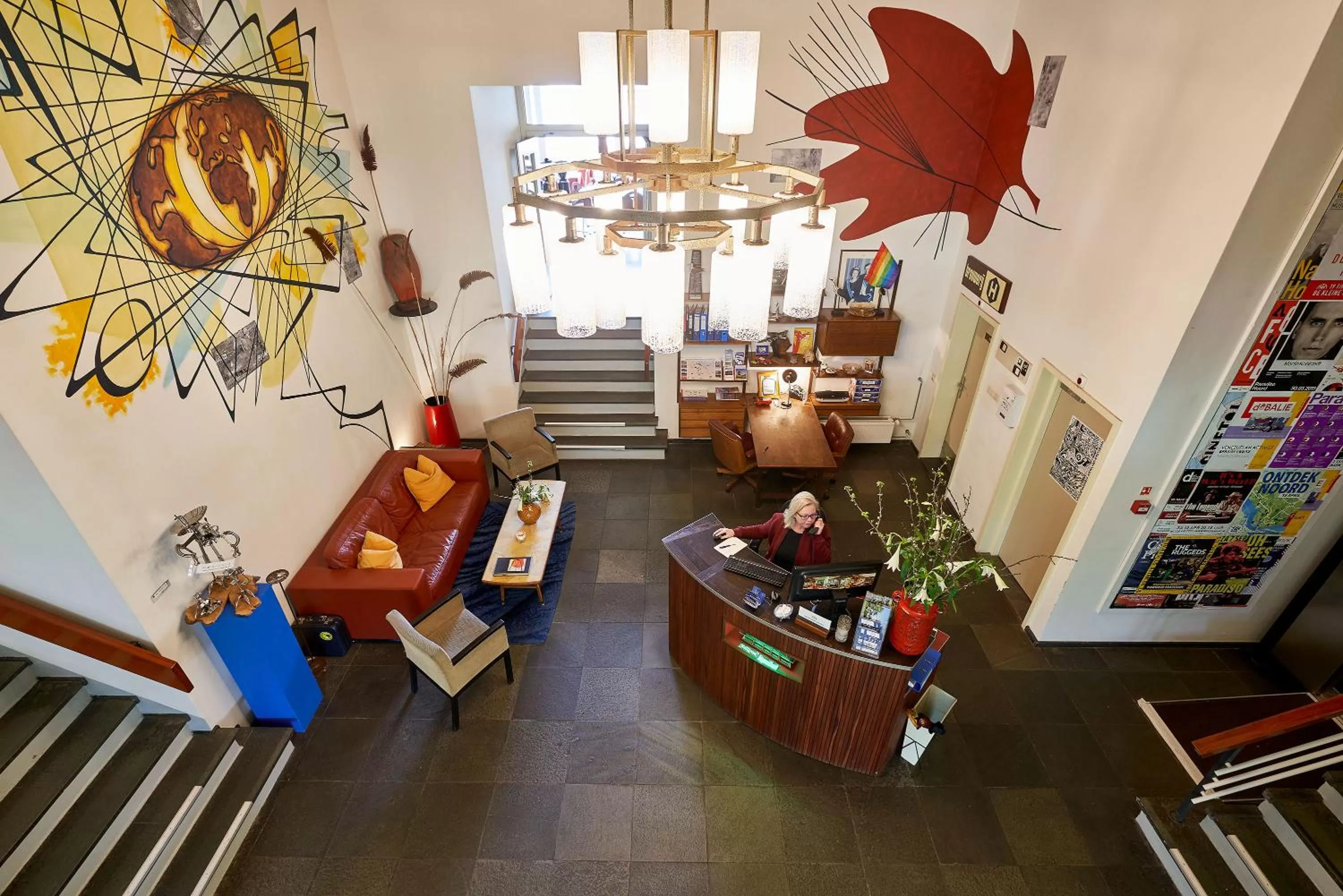 Bird's eye view in Pension Homeland