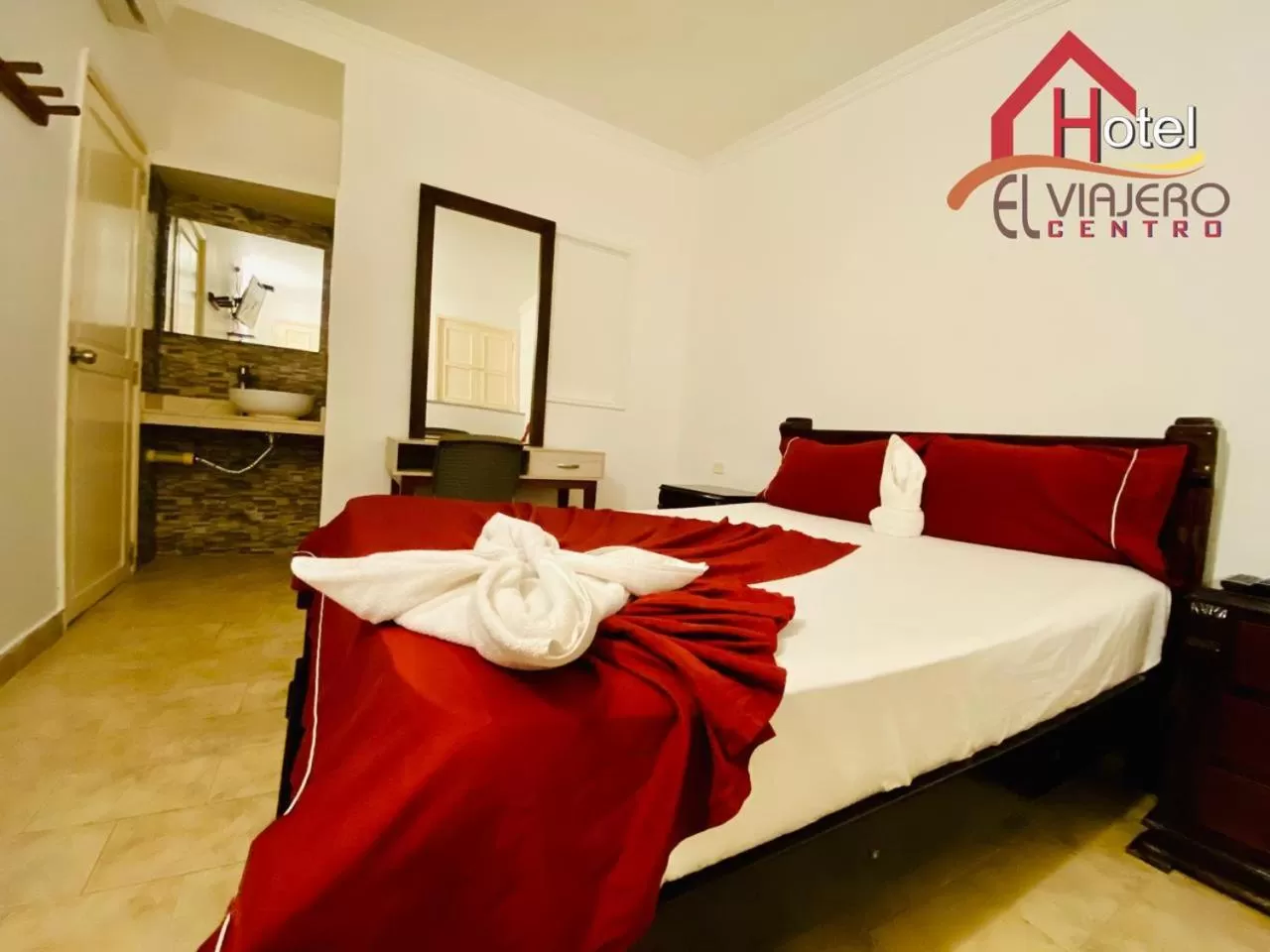 Bed in Hotel El Viajero Centro