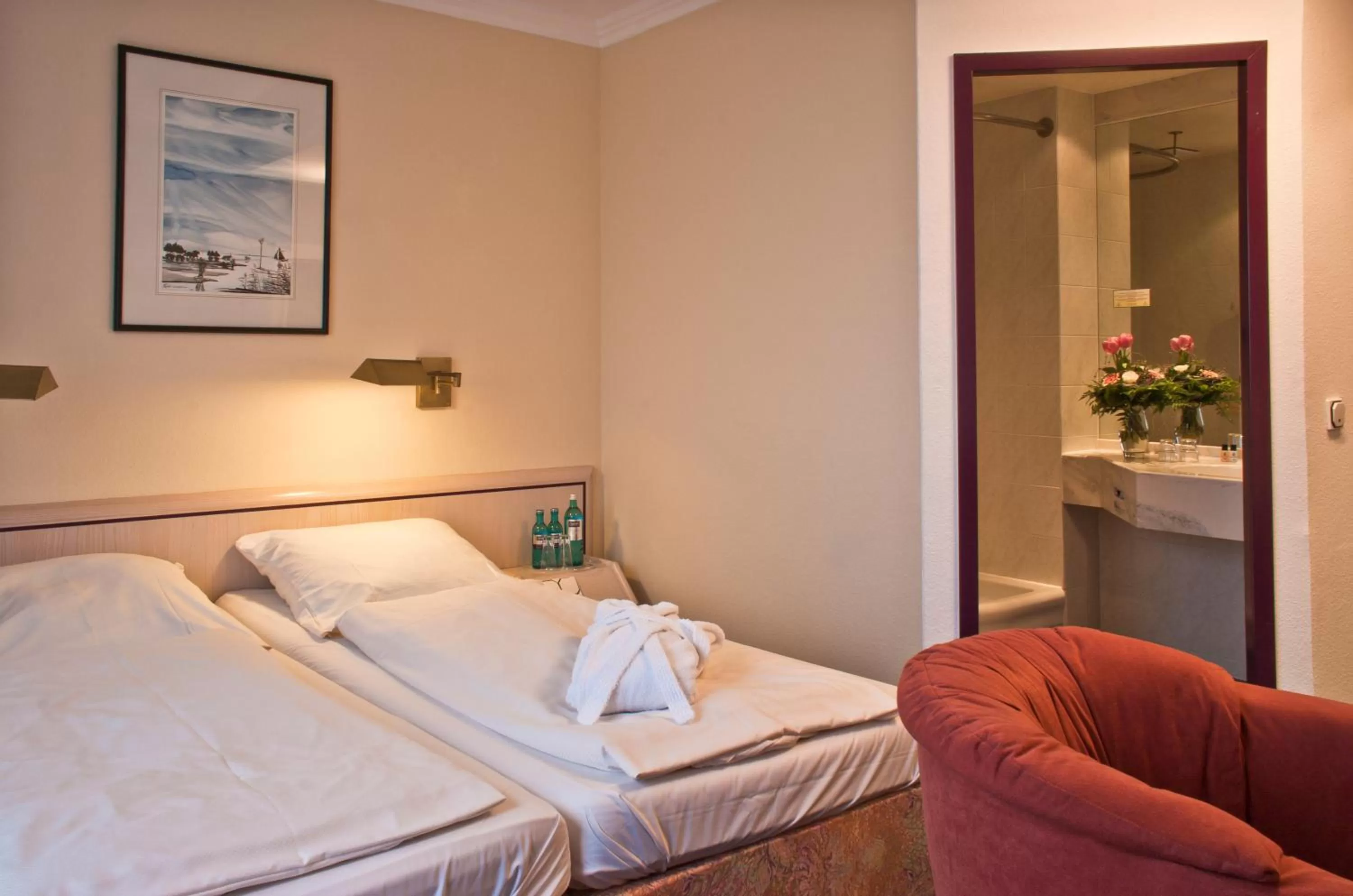 Bed in Hotel Deichgraf