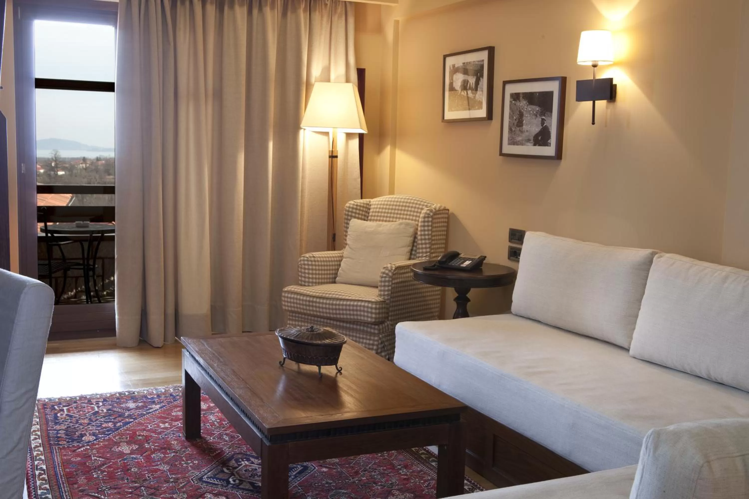 Seating area in Kazarma Hotel