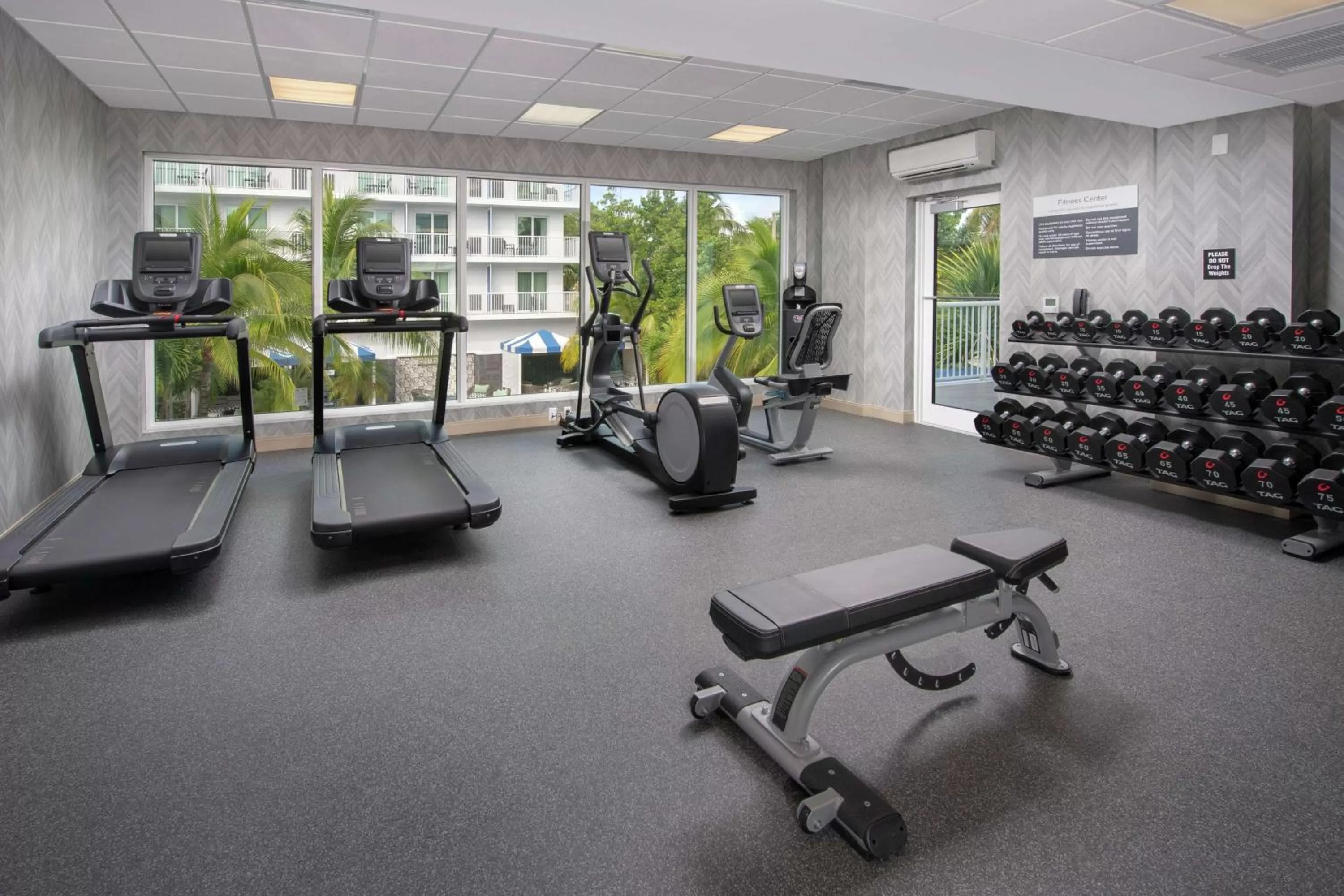 Fitness centre/facilities in Hilton Garden Inn Miami Brickell South