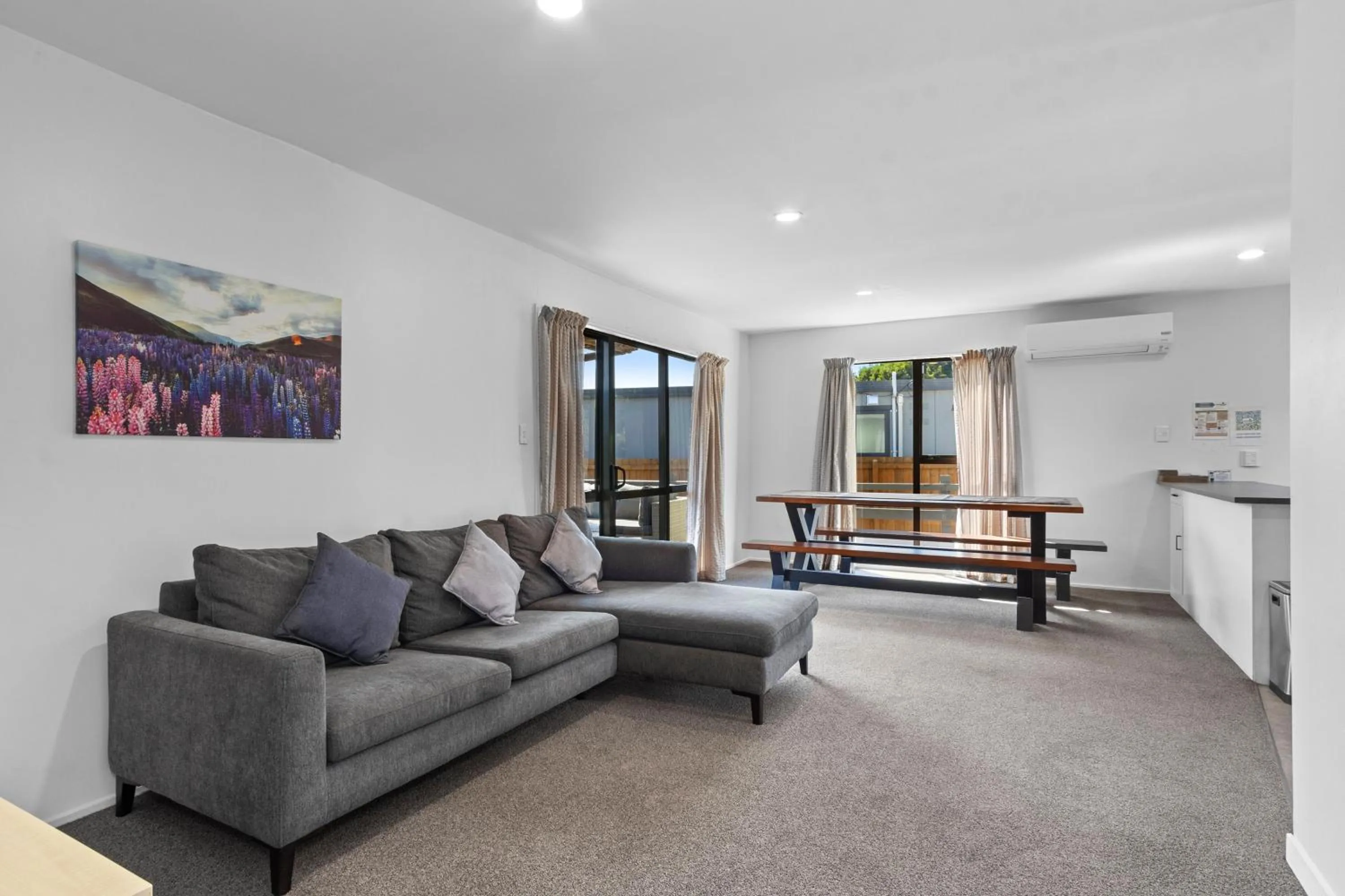 Living room in North South Holiday Park