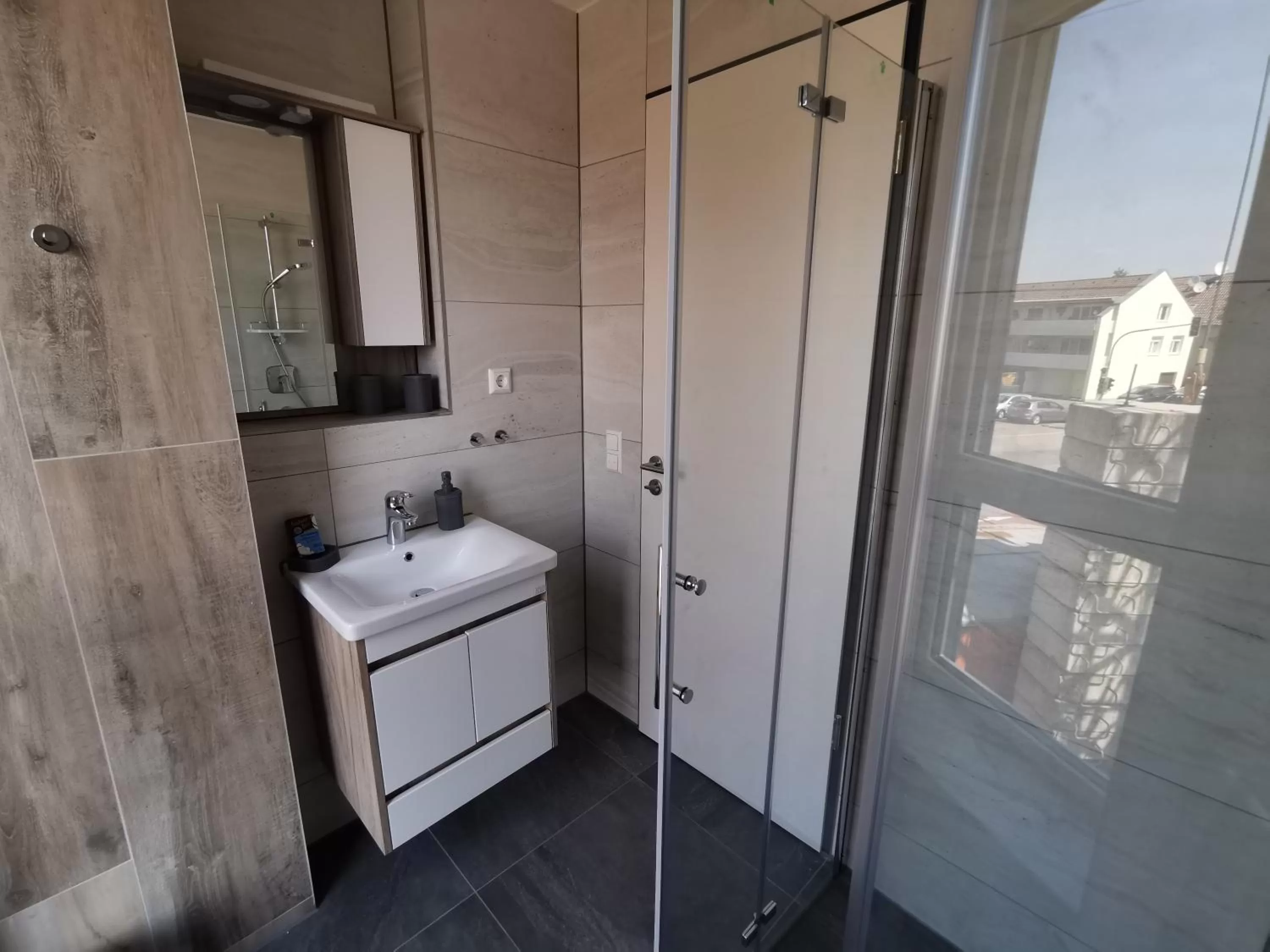 Bathroom in HP Apartments