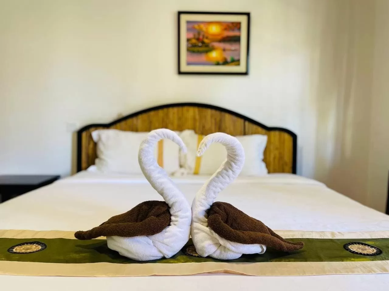 Decorative detail, Bed in Angkor Tiger Resort