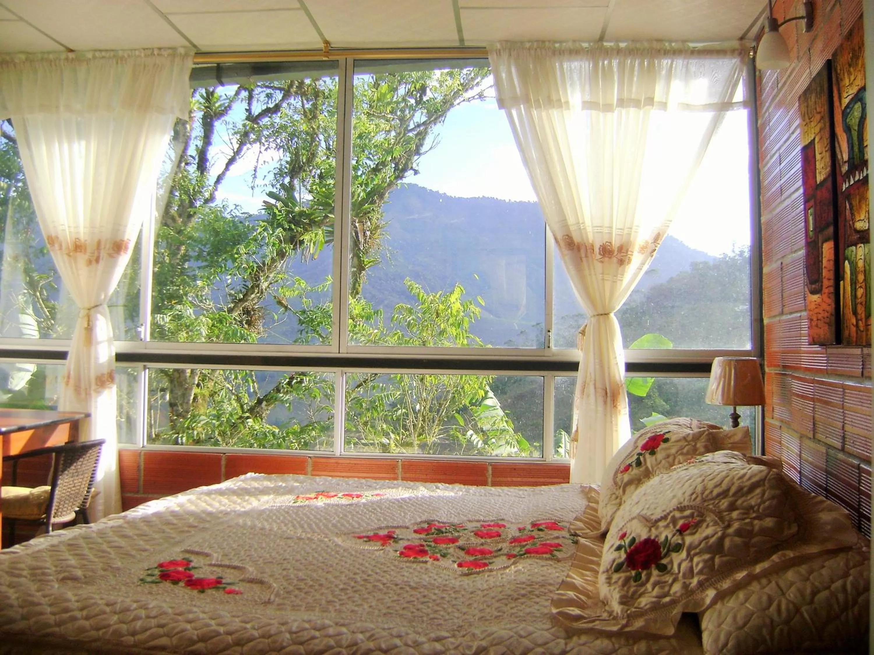 Bed in Hosteria Florecer