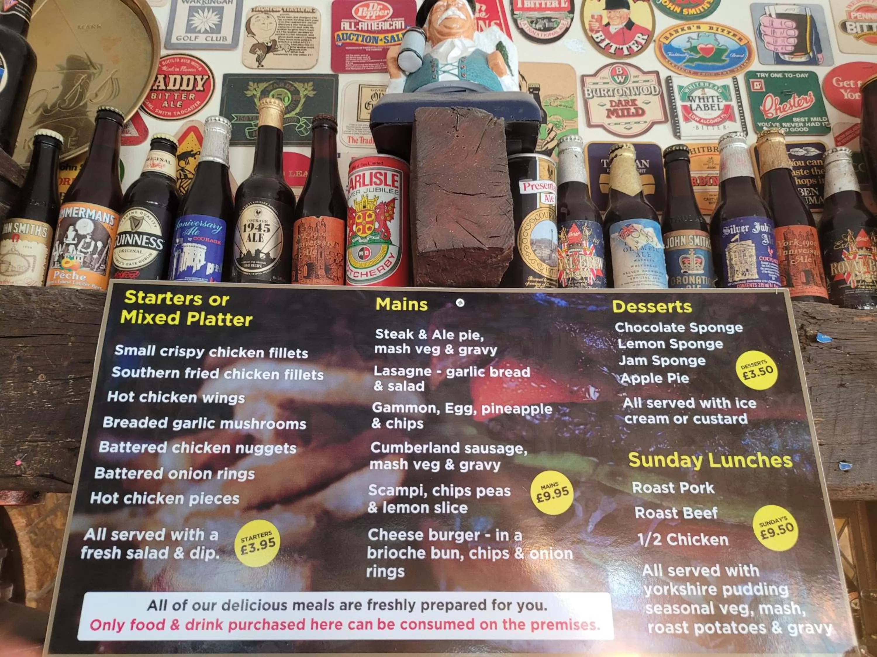 the jackdaw pub SELF CATERING STATIC CARAVAN free breakfast supplied