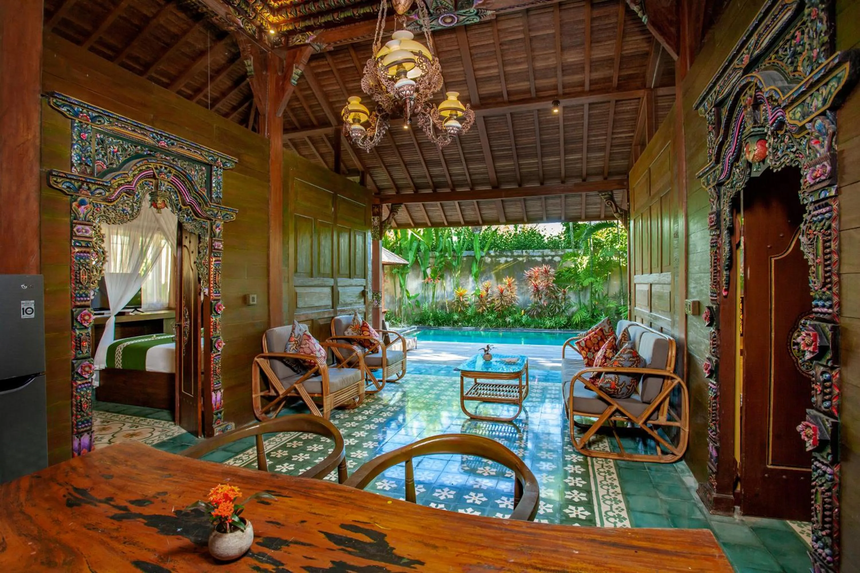Living room in Arya Villas Ubud