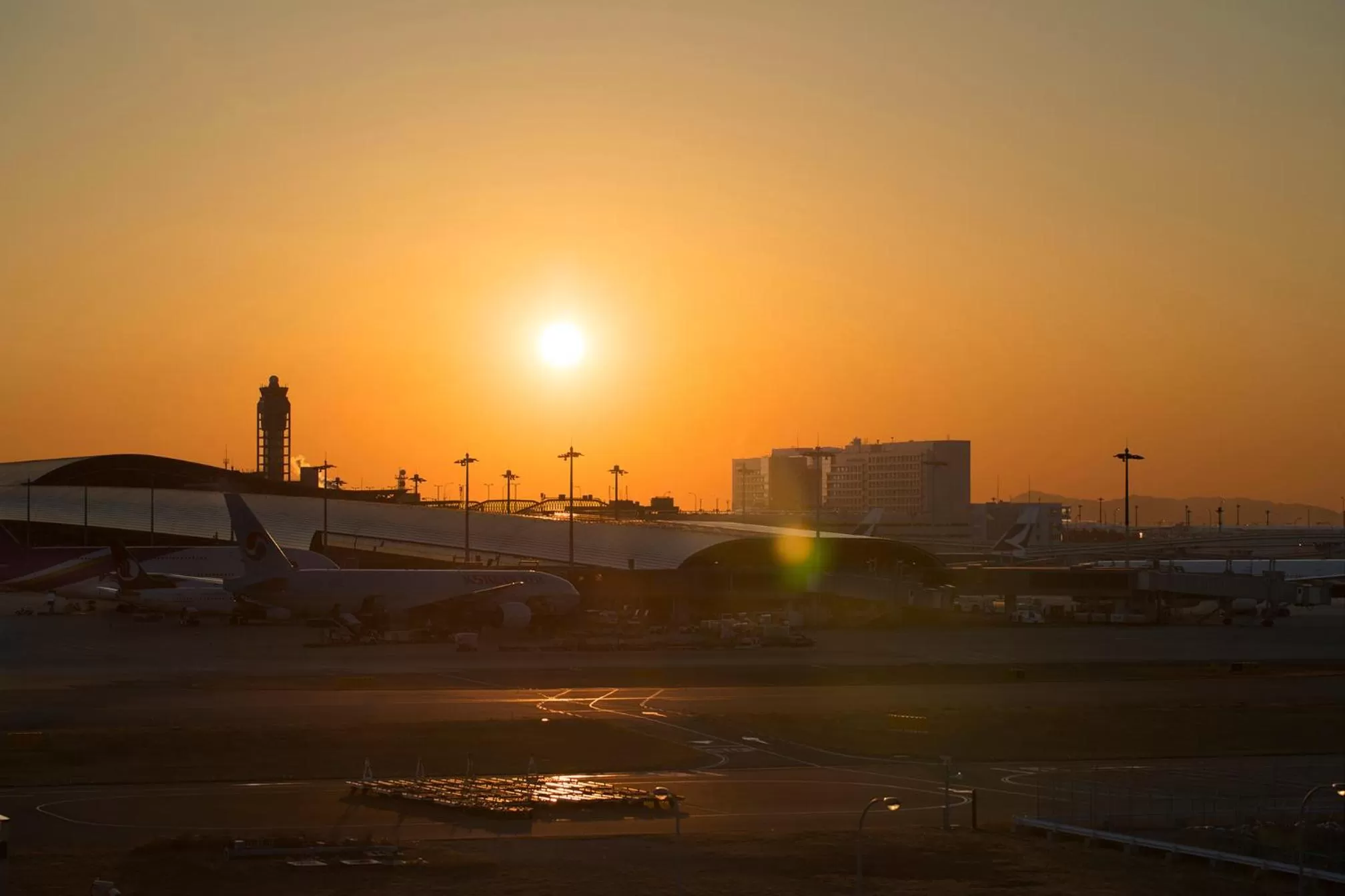 Neighbourhood, Sunrise/Sunset in Hotel Nikko Kansai Airport - 3 mins walk to the airport