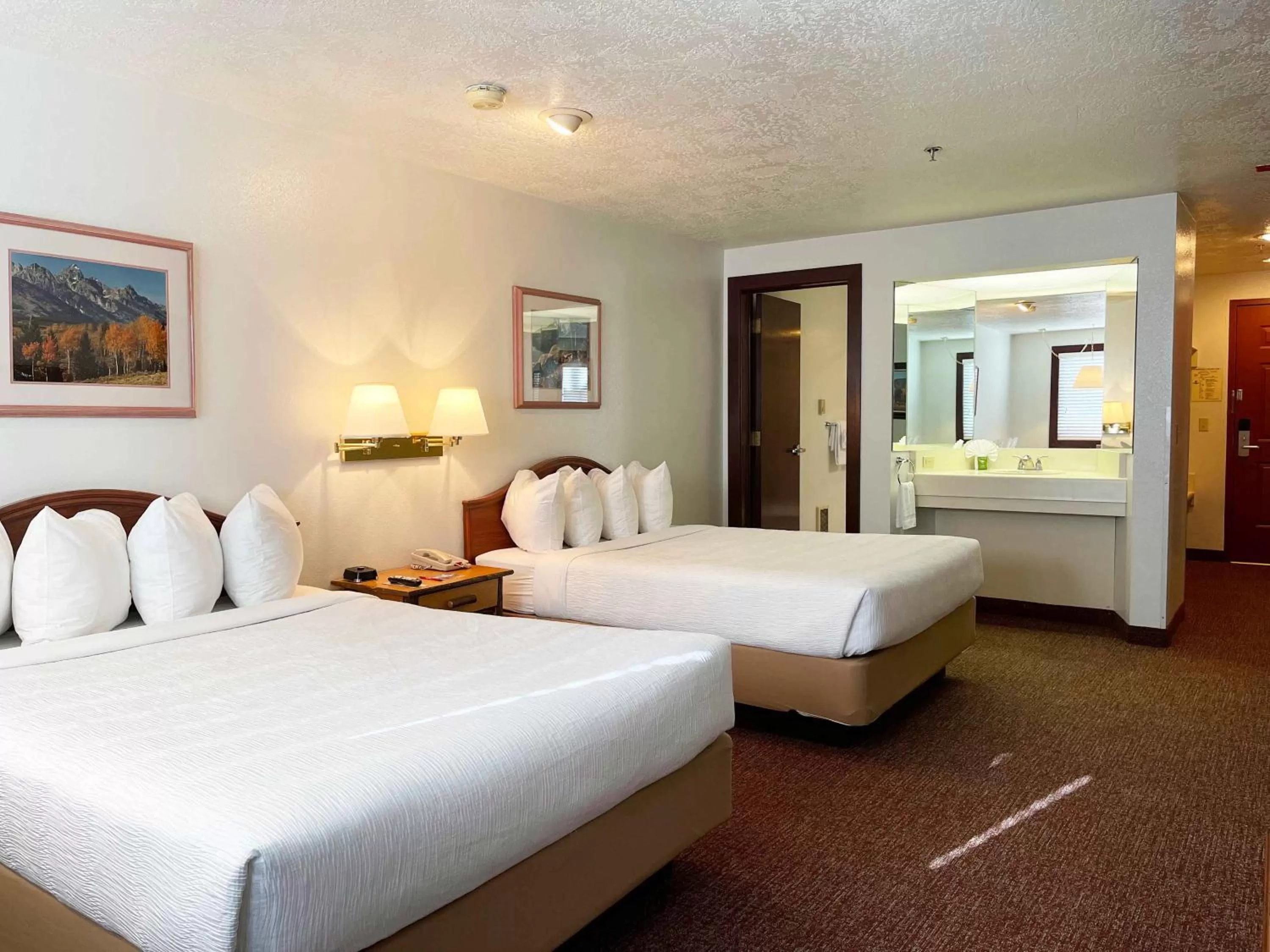 Bed in Ranch Inn Jackson Hole