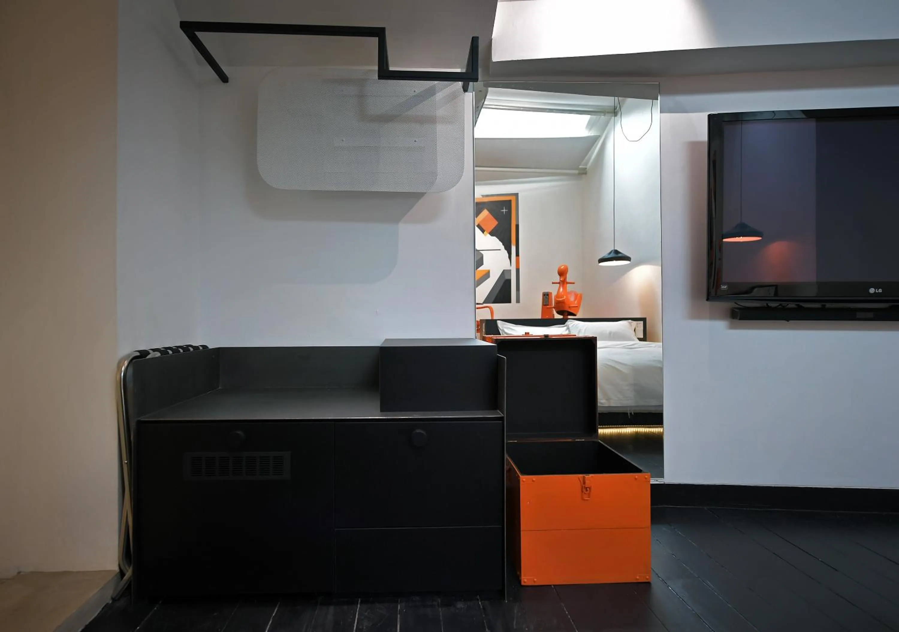 Decorative detail, TV/Entertainment Center in Hi Hotel