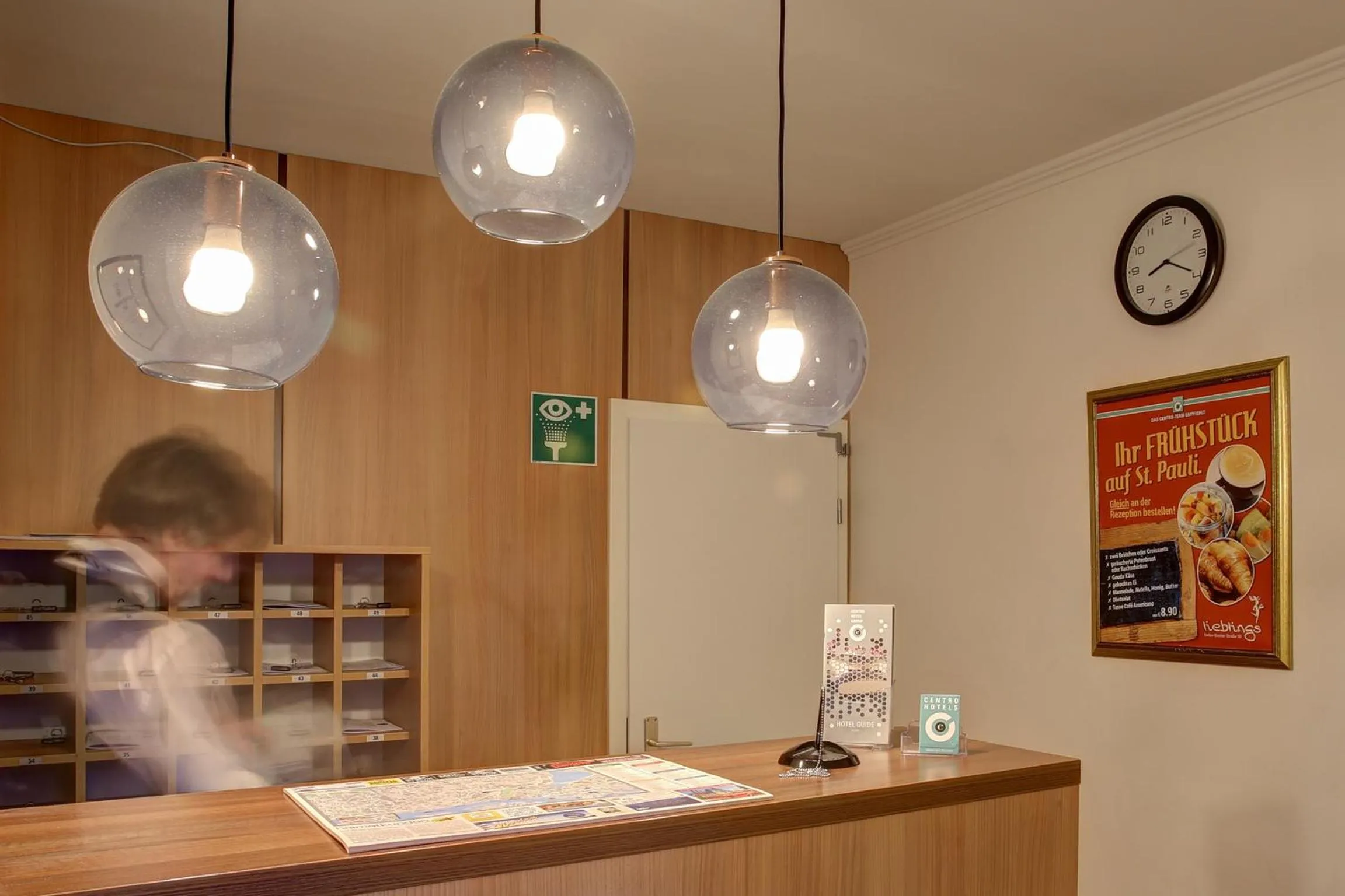 Lobby or reception in Hotel Keese Hamburg