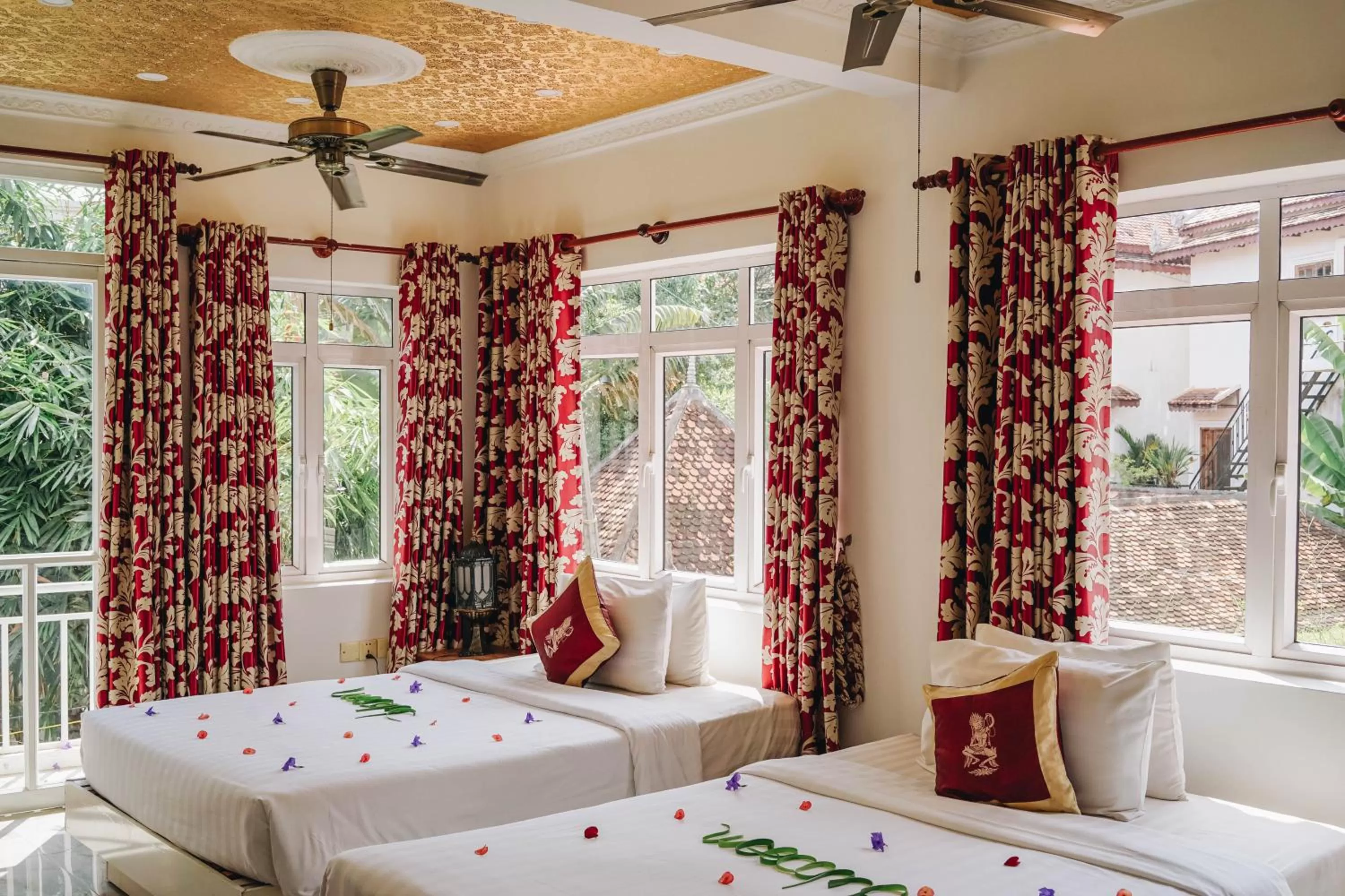 Bedroom, Bed in Residence Wat Damnak