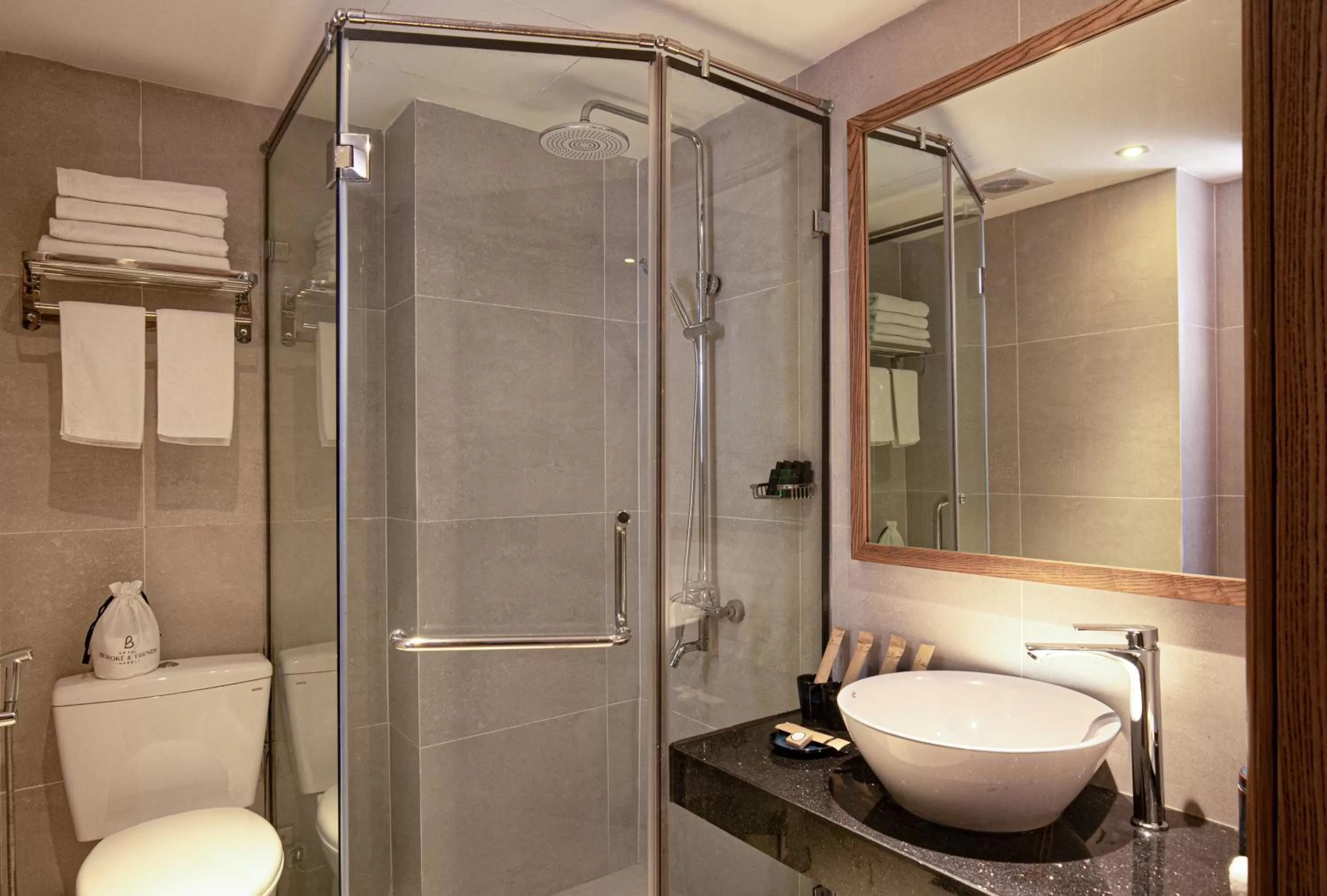 Shower in Bespoke Trendy Hotel Hanoi