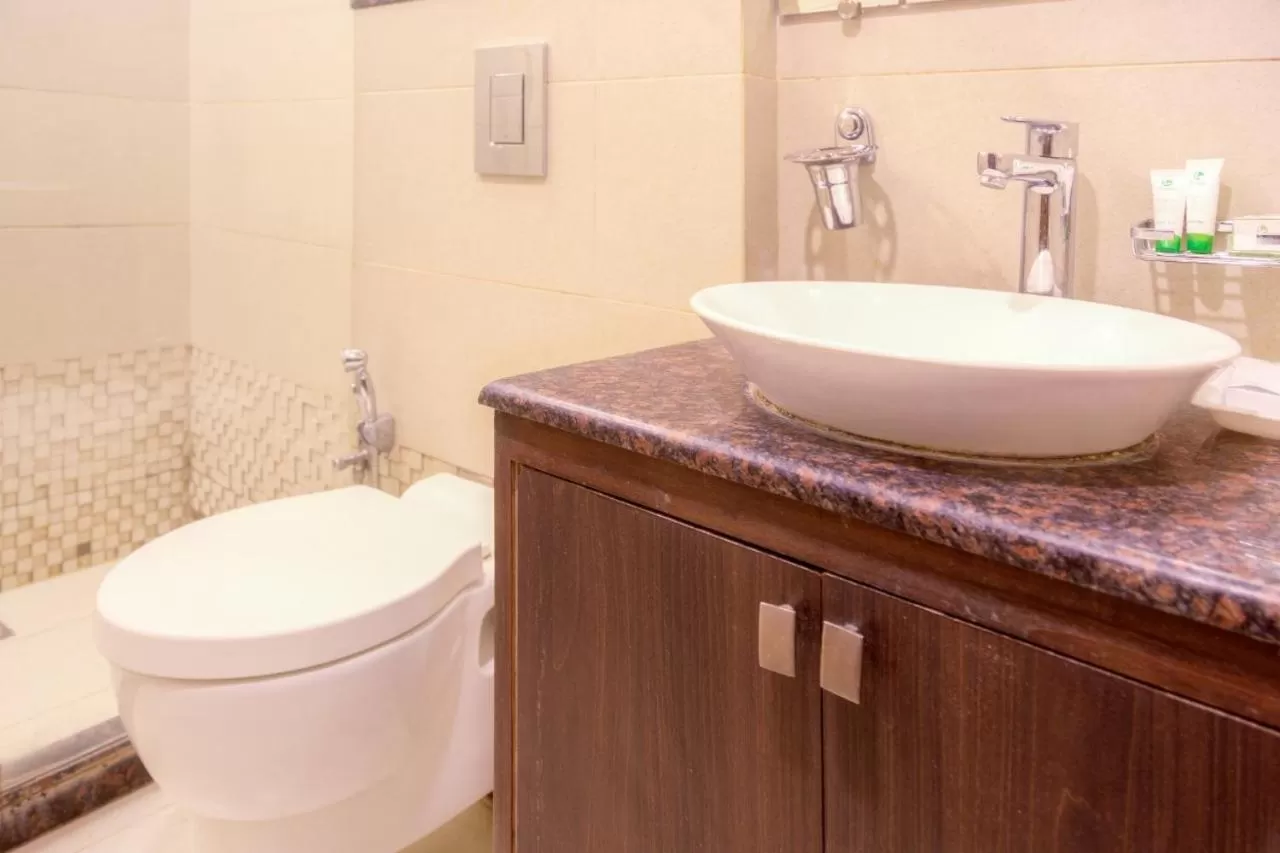 Bathroom in Hotel Dreamland Chandigarh