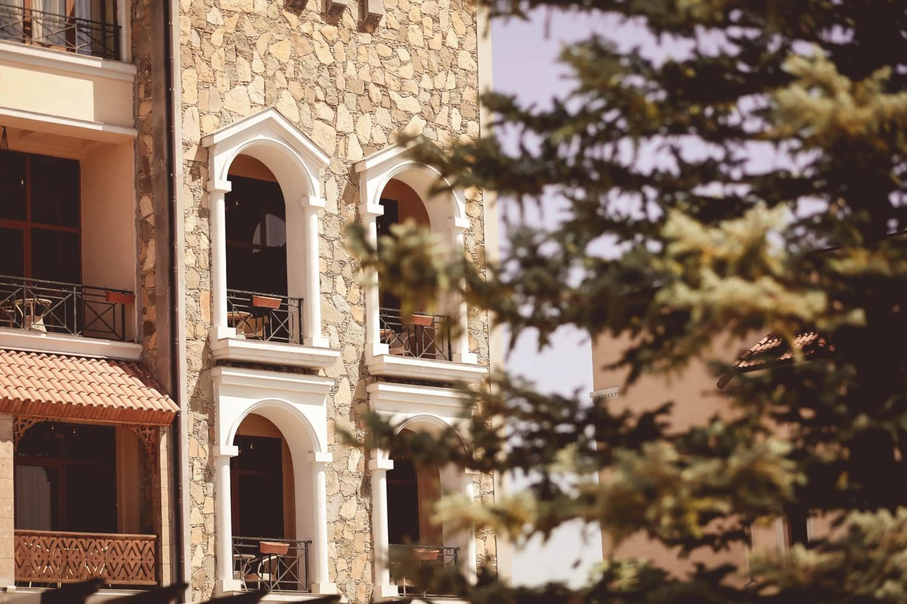 Facade/entrance in Caucasus Hotel