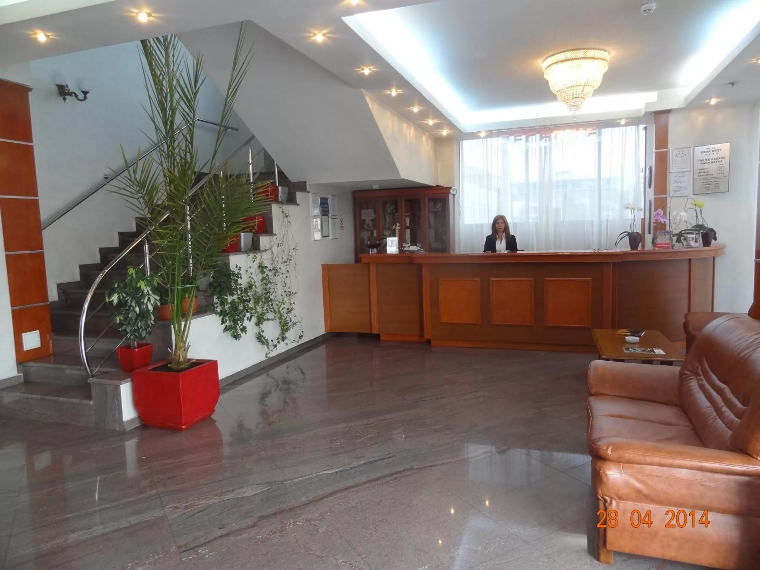 Lobby or reception in Hotel Emma West