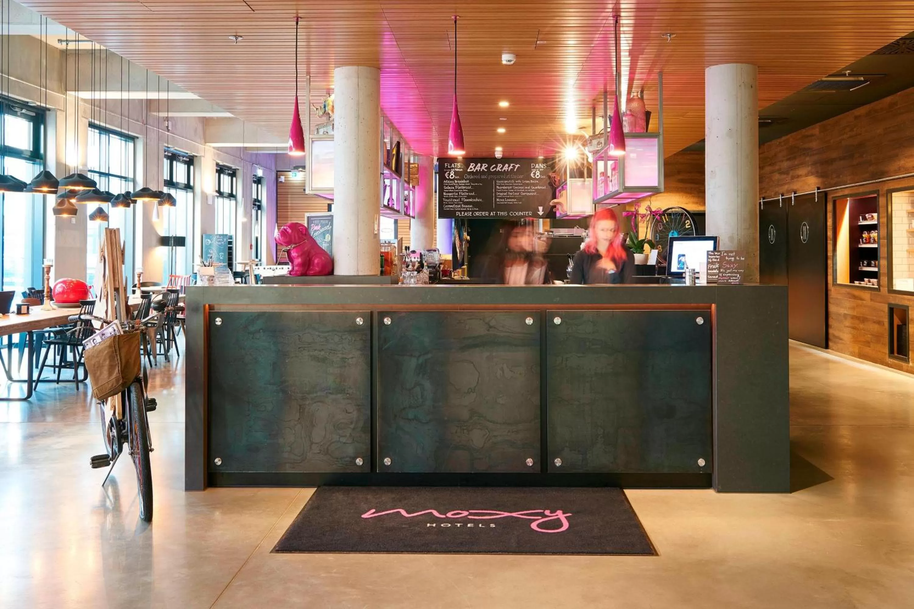 Lobby or reception in Moxy Frankfurt Eschborn