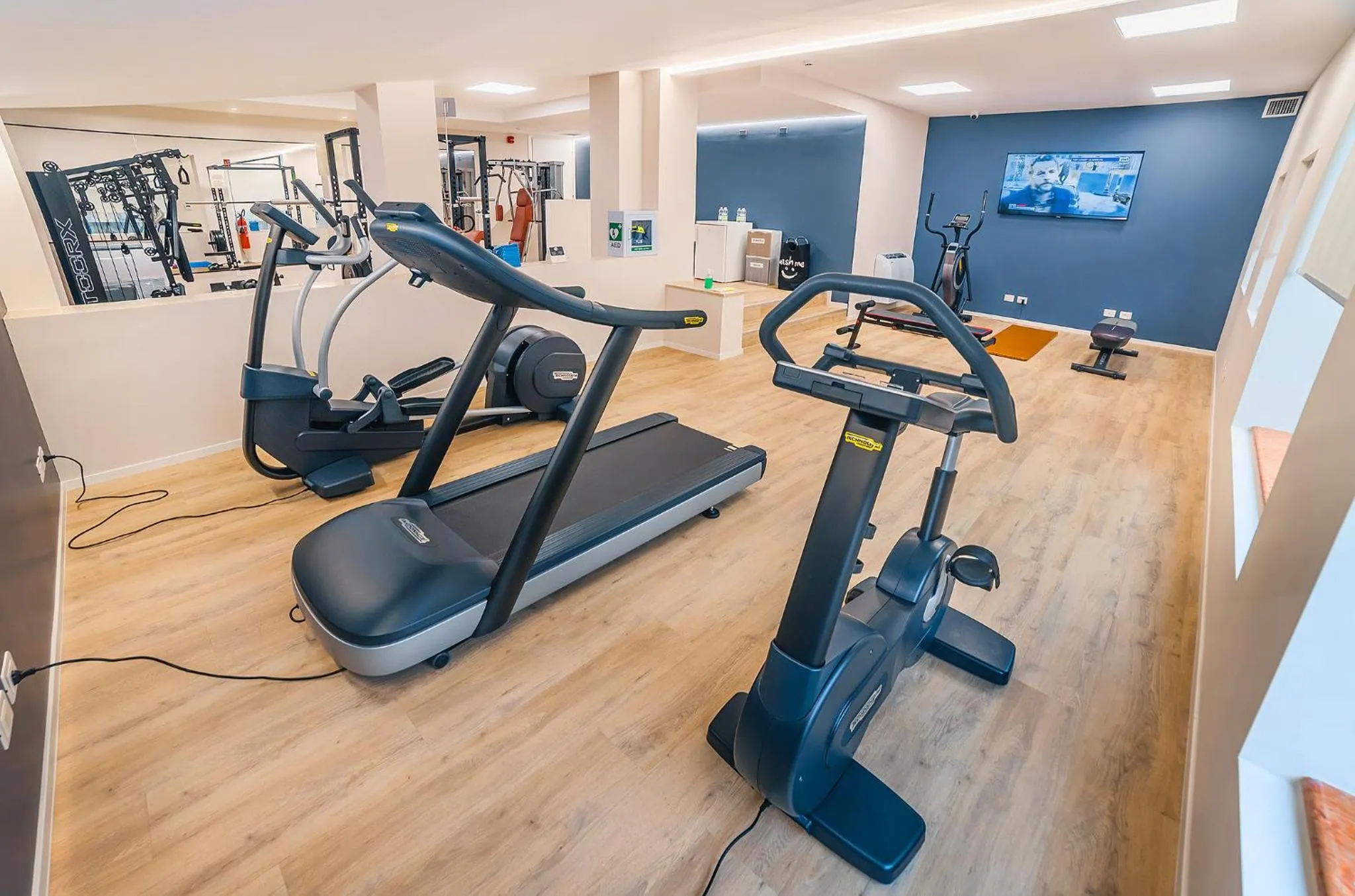 Fitness centre/facilities in Hotel Leon d'Oro