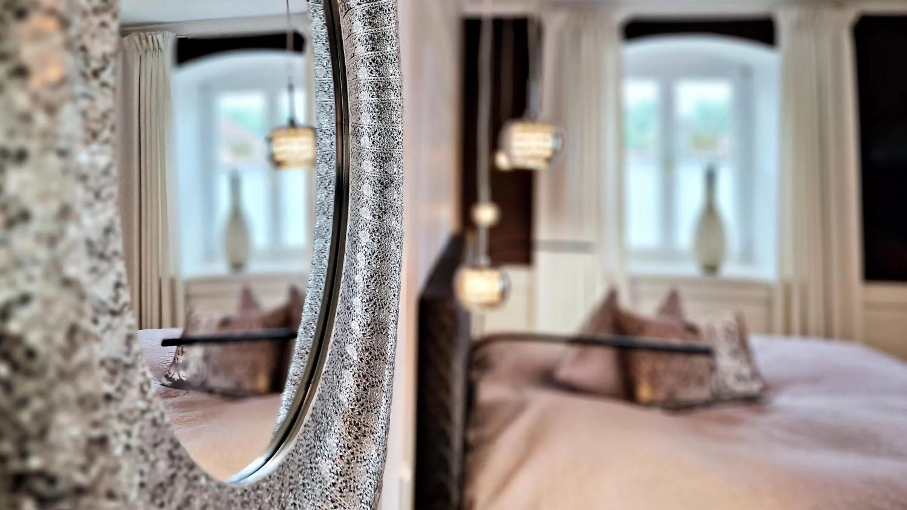 Decorative detail, Bed in Boutique Hotel POST ANDECHS