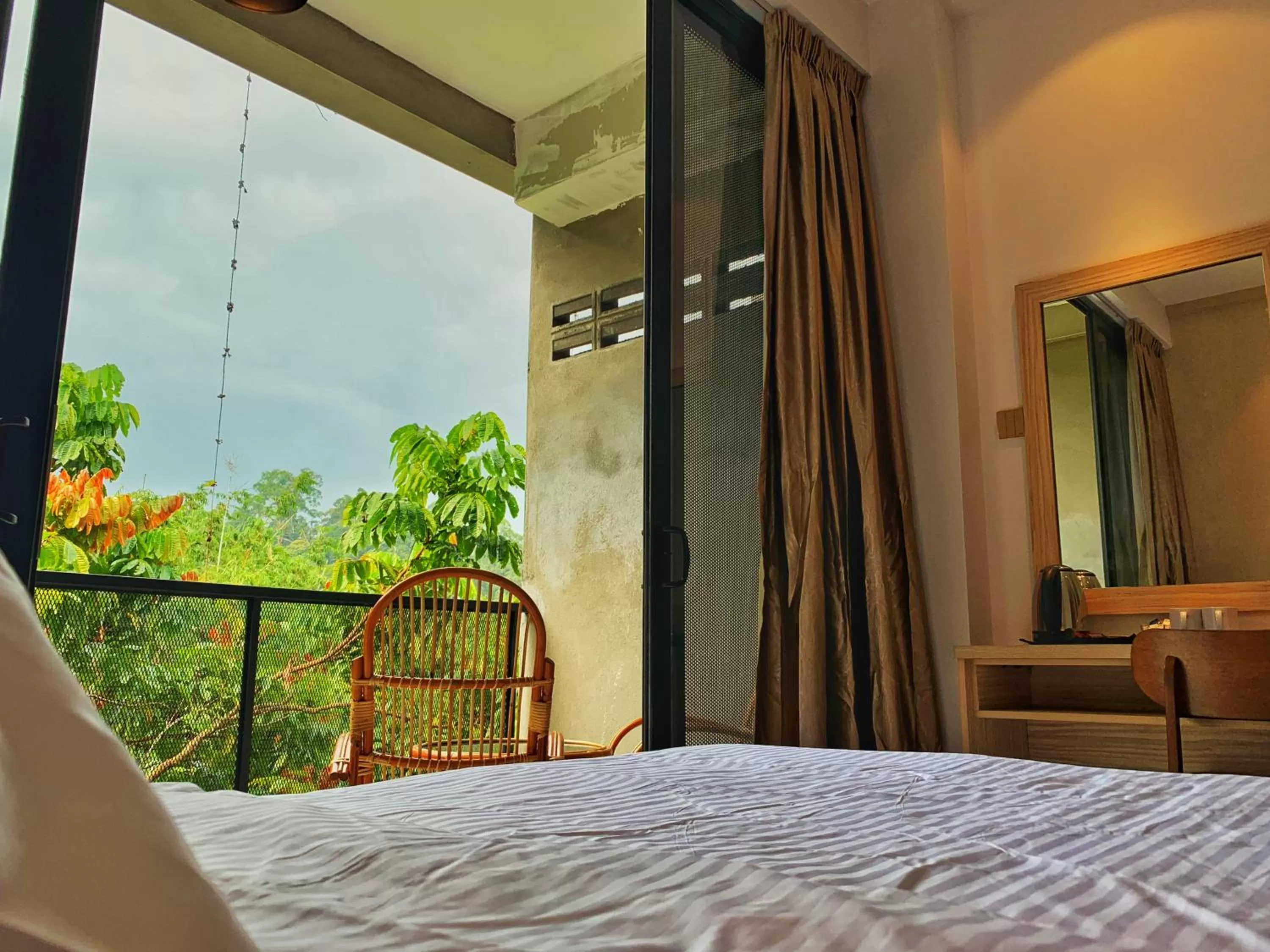 Bed in Harmony Valley Retreat