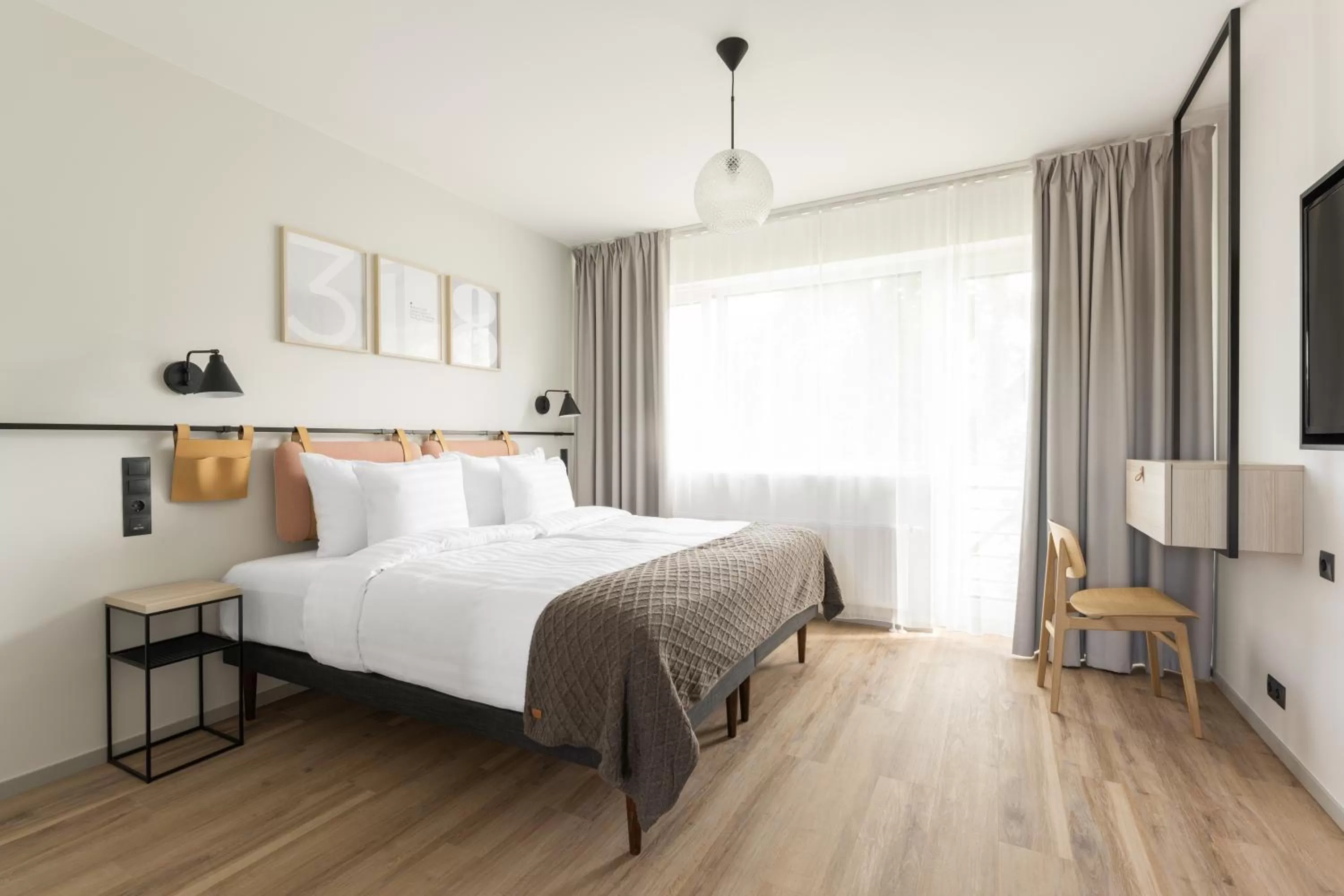 Decorative detail, Bed in Oru Hub Hotel Tallinn - Handwritten Collection