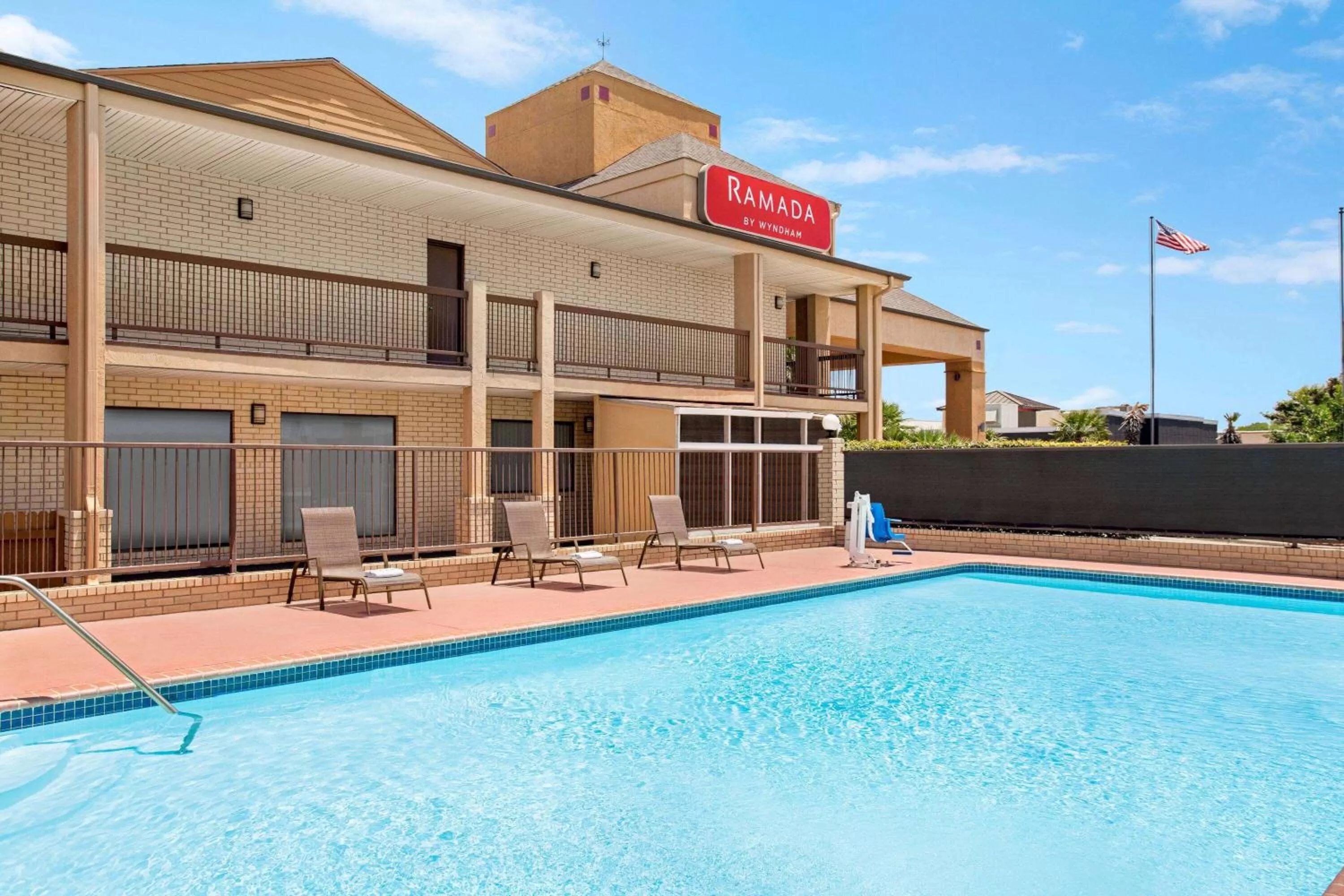 Pool view in Ramada by Wyndham San Antonio Near SeaWorld - Lackland AFB