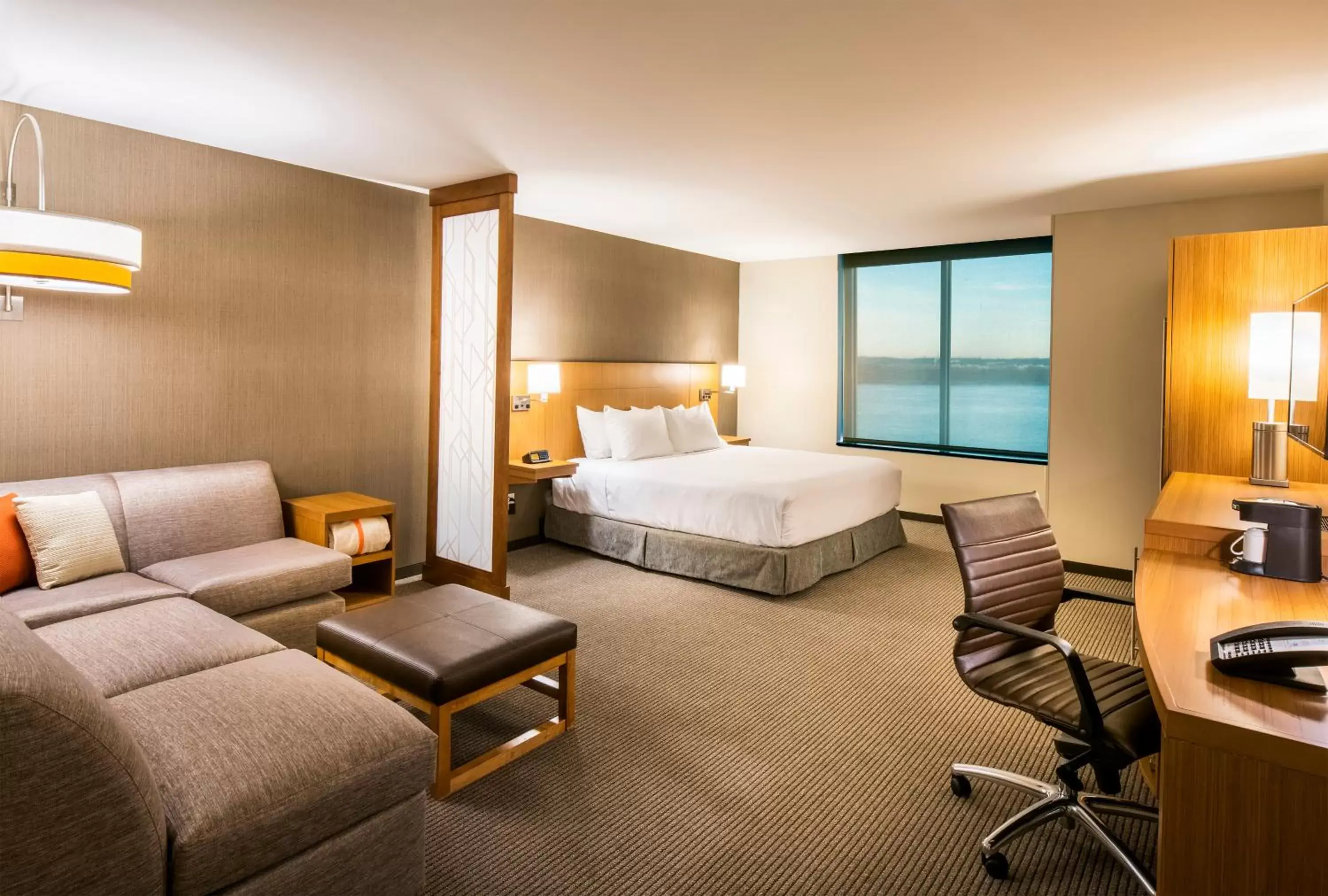 King Suite with Sofa Bed and Roll-In Shower - Disability Access in Hyatt Place East Moline/Quad Cities King Suite with Sofa Bed and Roll-In Shower - Disability Access in Hyatt Place East Moline/Quad Cities