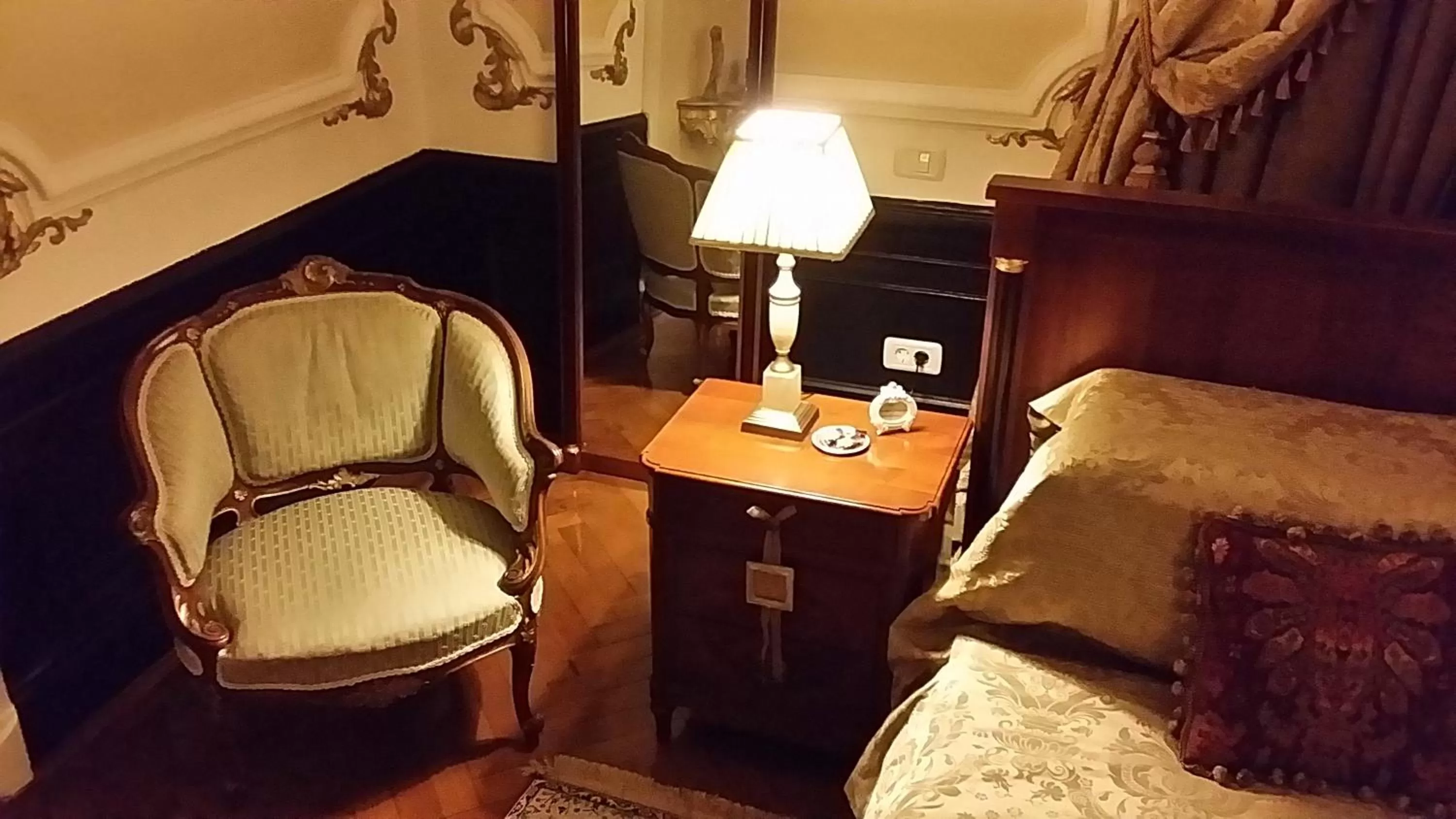 Seating area in Grand Boutique Hotel