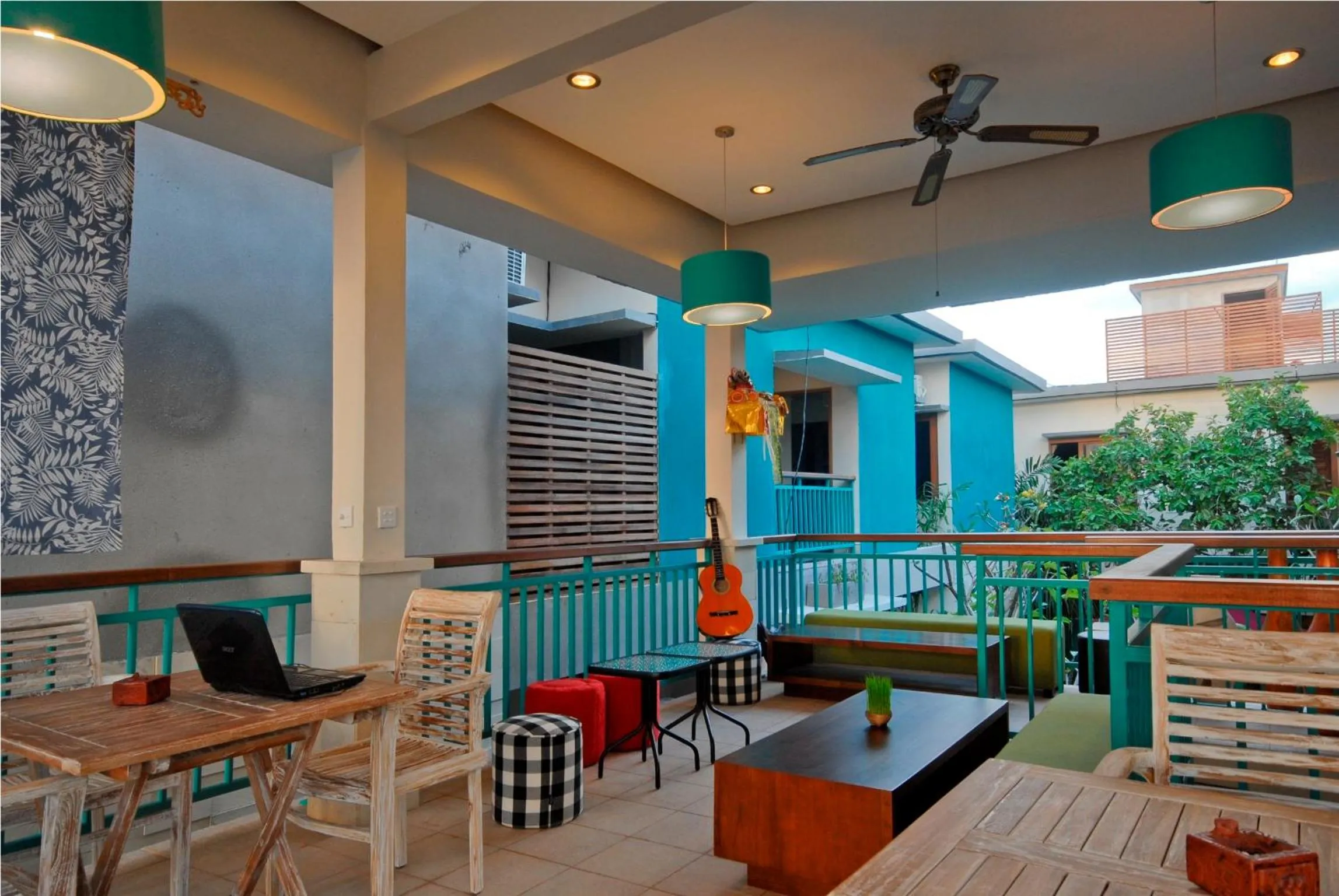 Balcony/Terrace in The Green Zhurga Suite Seminyak