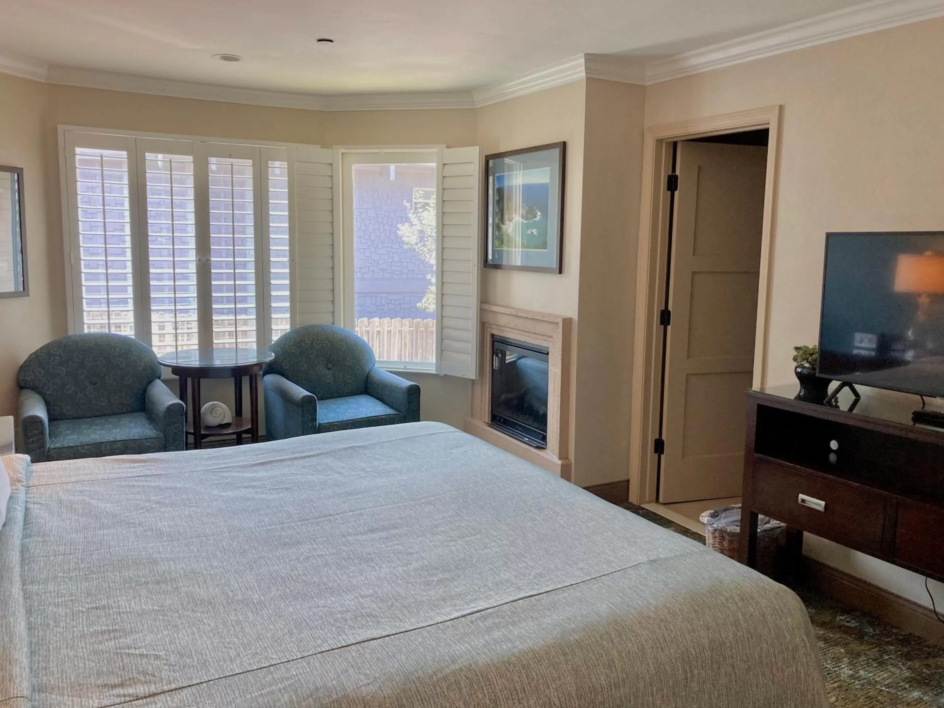 Bed in Blue Dolphin Inn