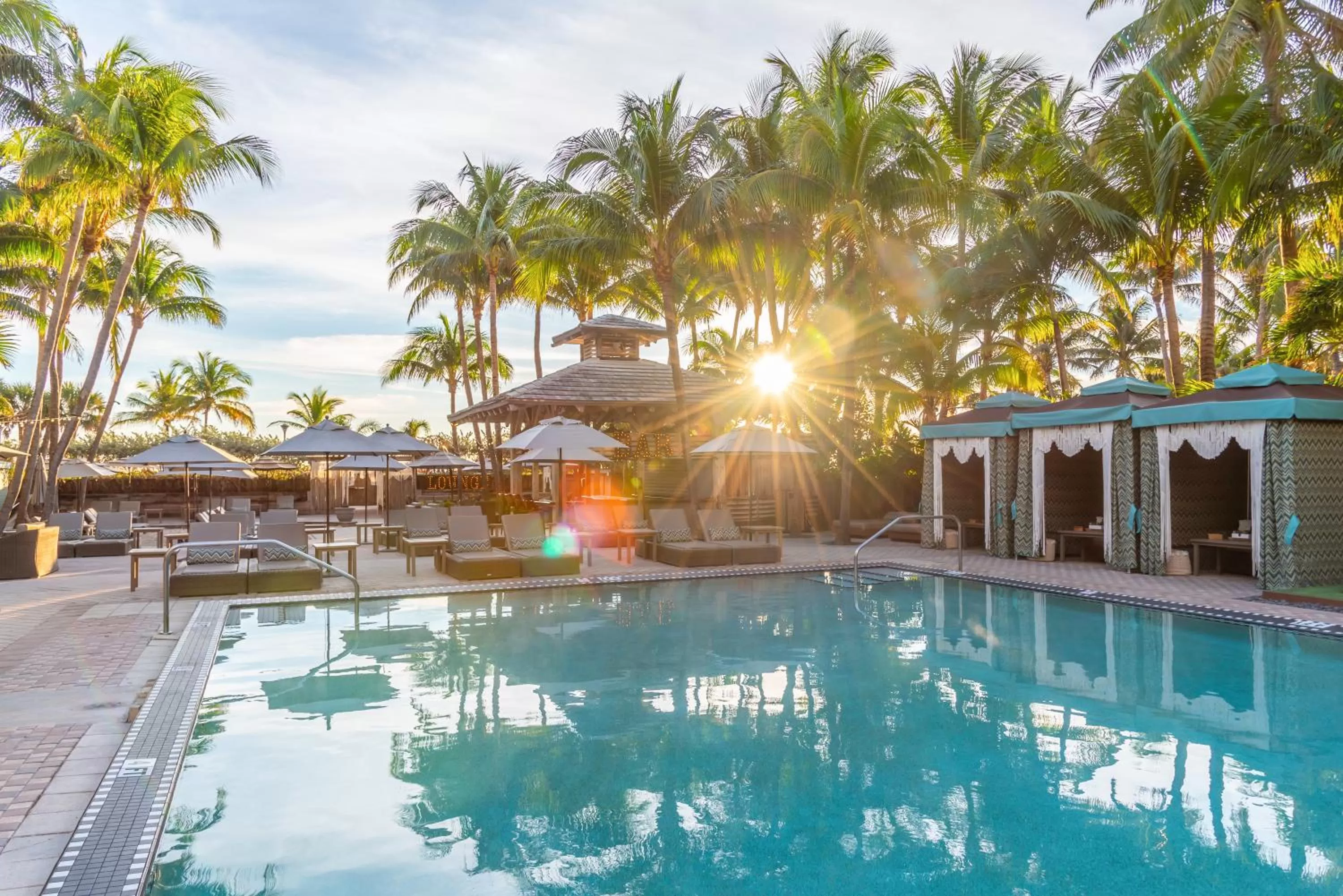 Pool view in National Hotel, An Adult Only Oceanfront Resort