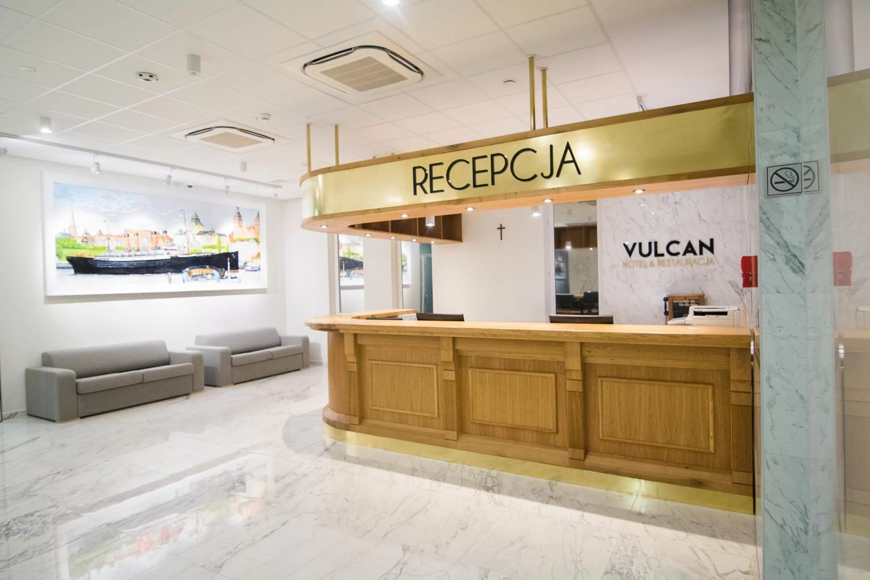 Lobby or reception in Vulcan Hotel