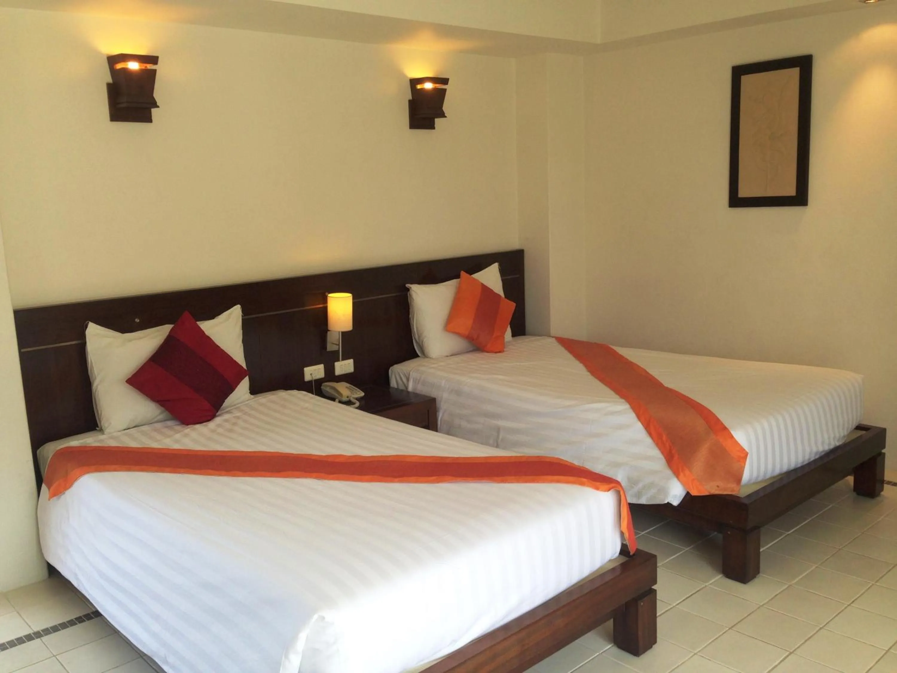 Bed in Evergreen Resort